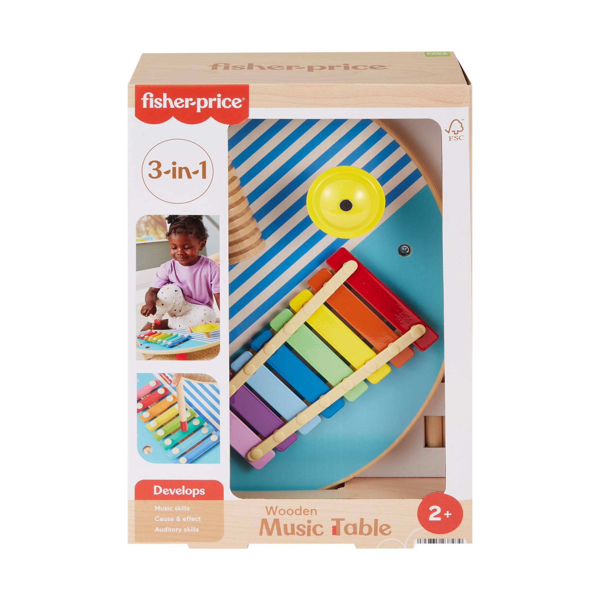 Fisher-Price 3-In-1 Wooden Music Table