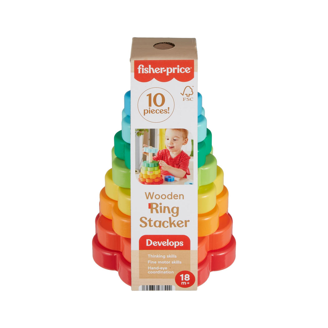 Fisher-Price Wooden Ring Stacker - 1