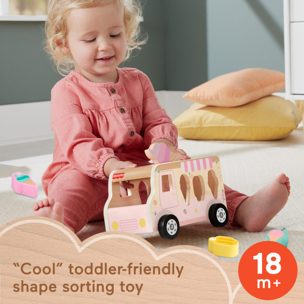 Fisher-Price Wood Ice Cream Shape Sorter - 3