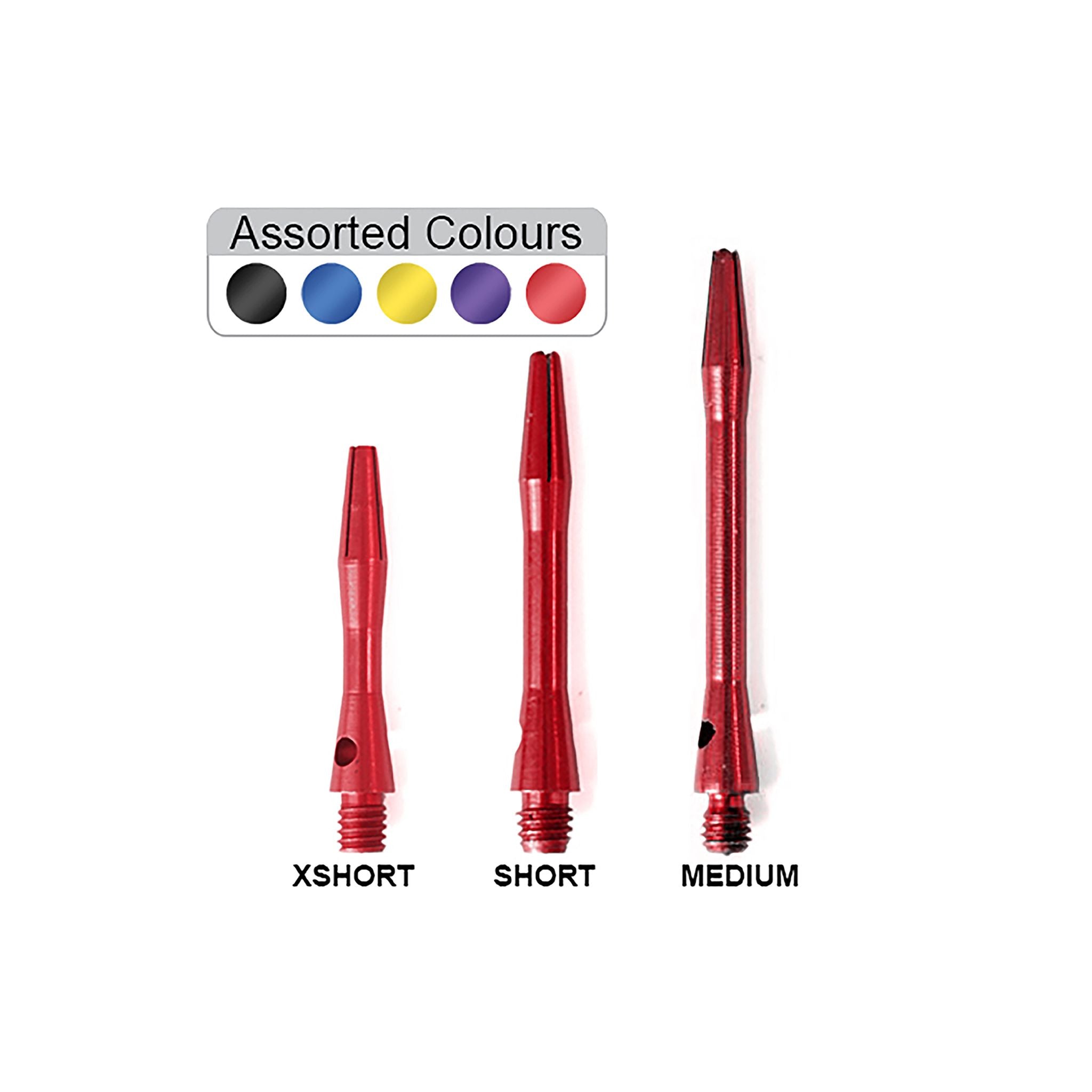 Formula Sports Alloy Coloured Shaft X/Short 30Mm Assorted Styles