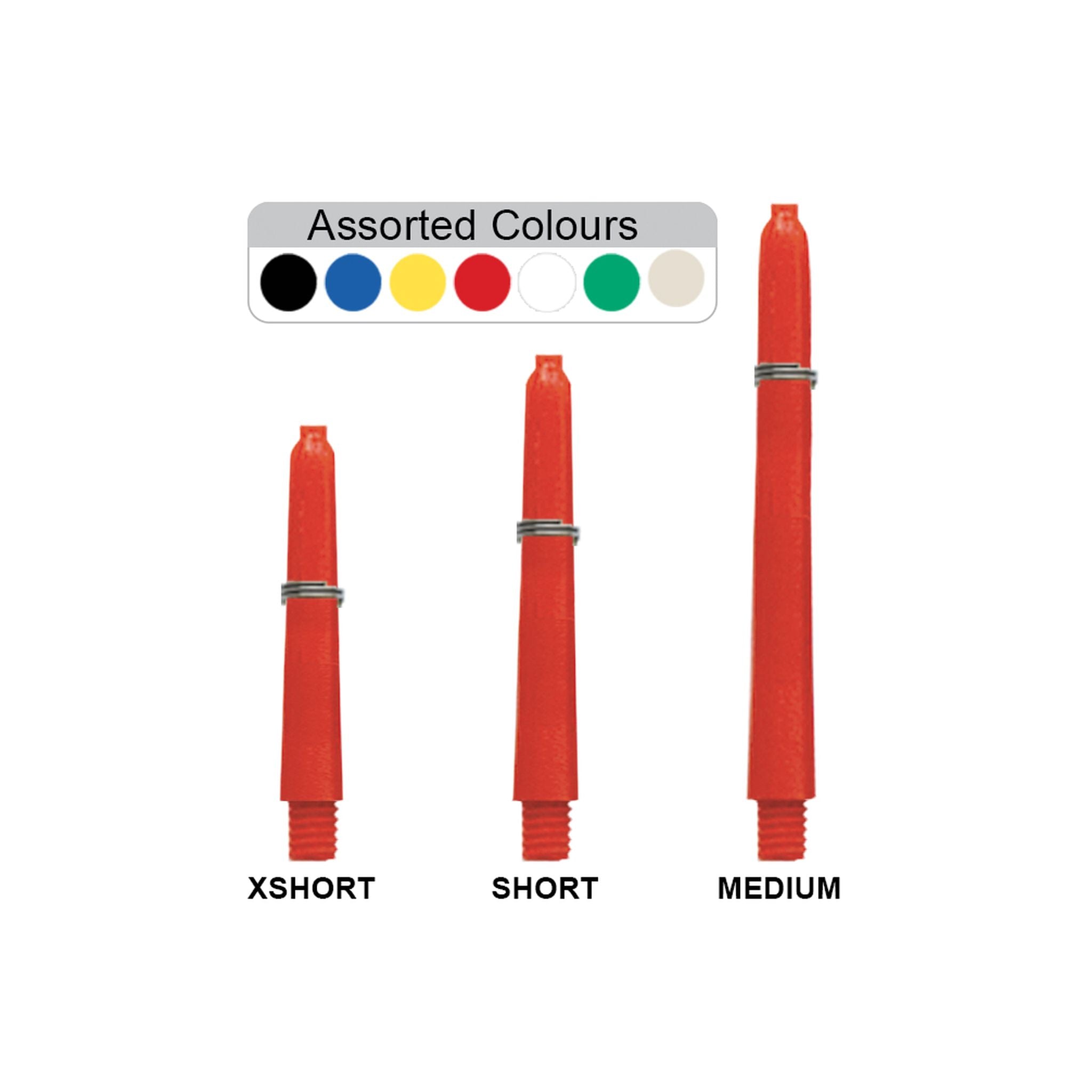 Formula Sports Ring Grip Dart Shafts Short 35Mm Assorted Styles