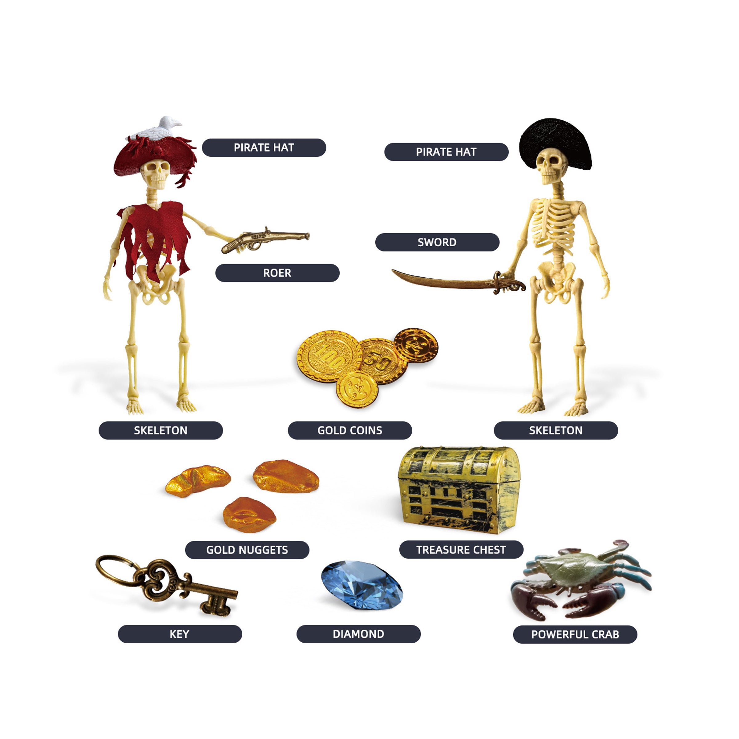 Johnco Dig Kit Pirate Treasures
