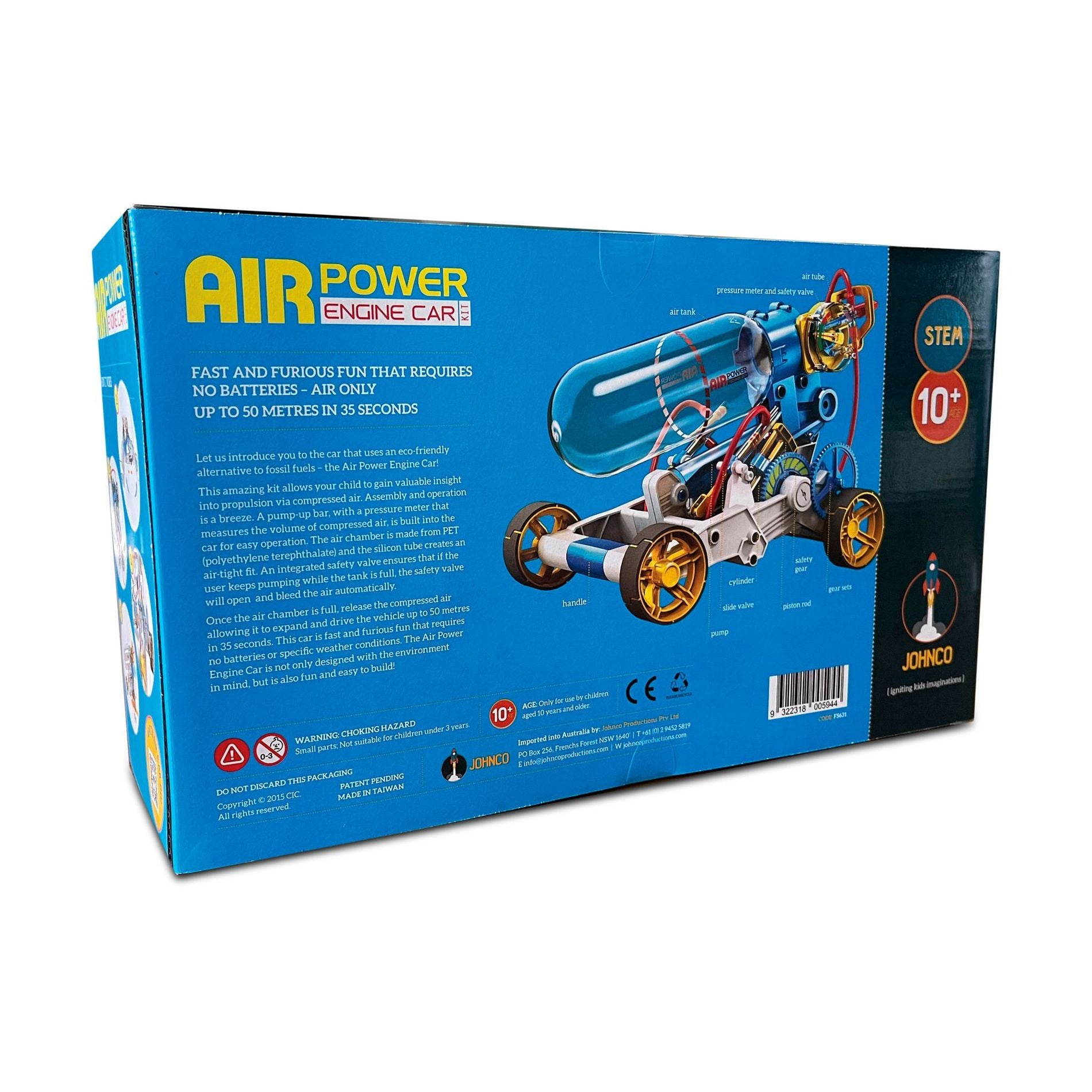 Johnco Air Power Engine Car Kit - Toyworld Australia