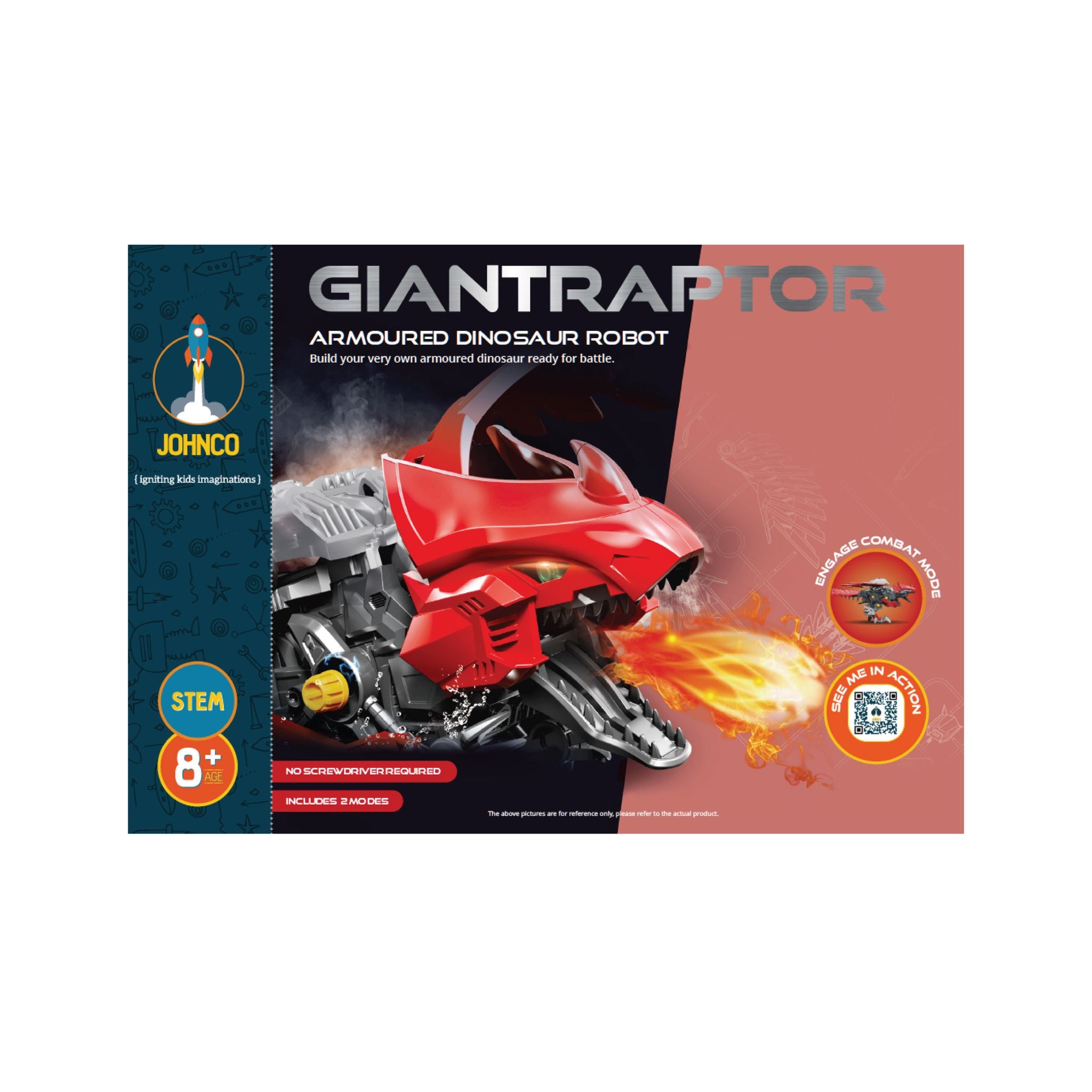 Johnco Giantraptor Armoured Dinosaur Robot