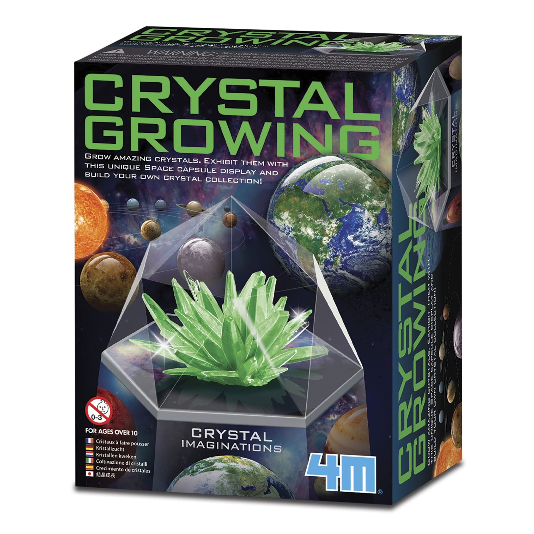 4M Crystal Growing Crystal Imaginations Green