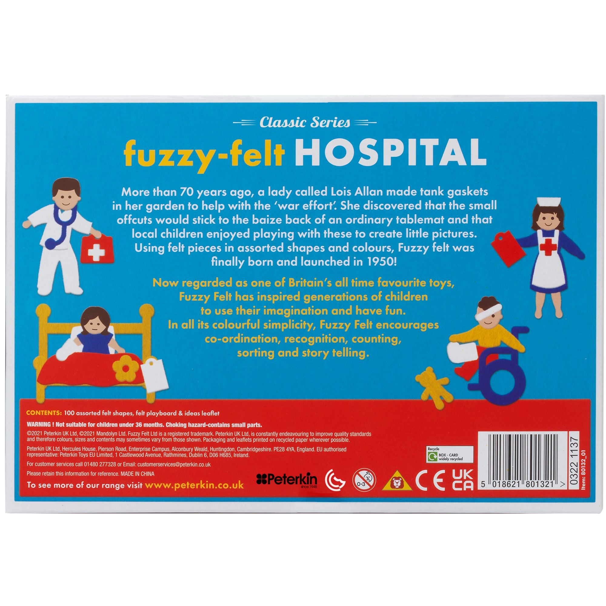 Fuzzy Felt Classic - Hospital