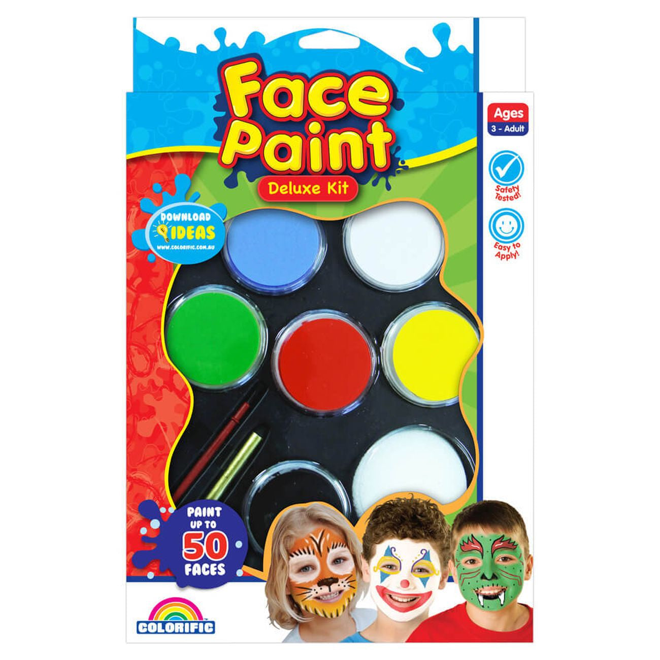 Colorific Face Paint Deluxe Kit - Toyworld Aus