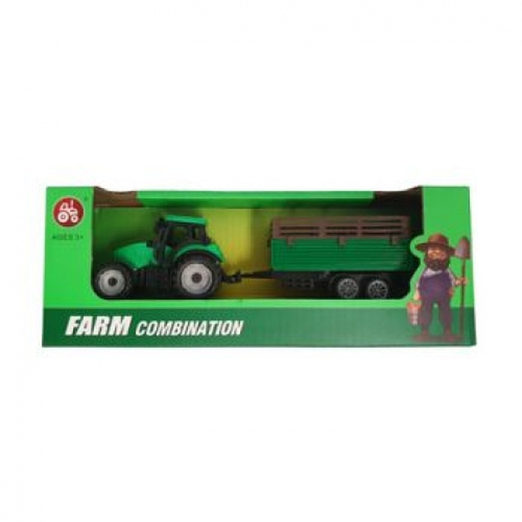 Farm Tractor With Trailer