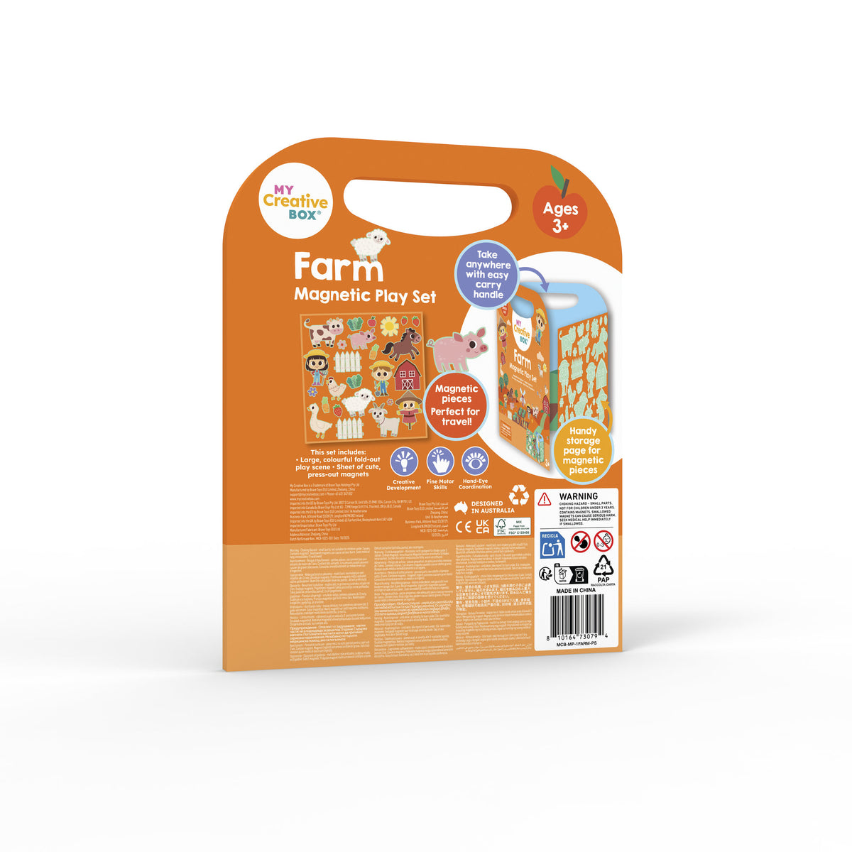 My Creative Box Magnetic Playset - Farm Friends