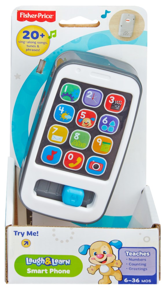 FISHER-PRICE LAUGH & LEARN SMART PHONE GREY