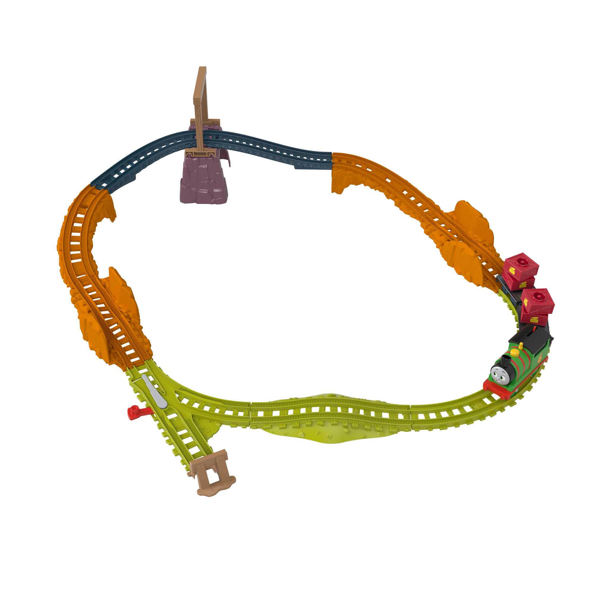 Fisher-Price Thomas & Friends Motorized Track Set Percy's Cargo Run