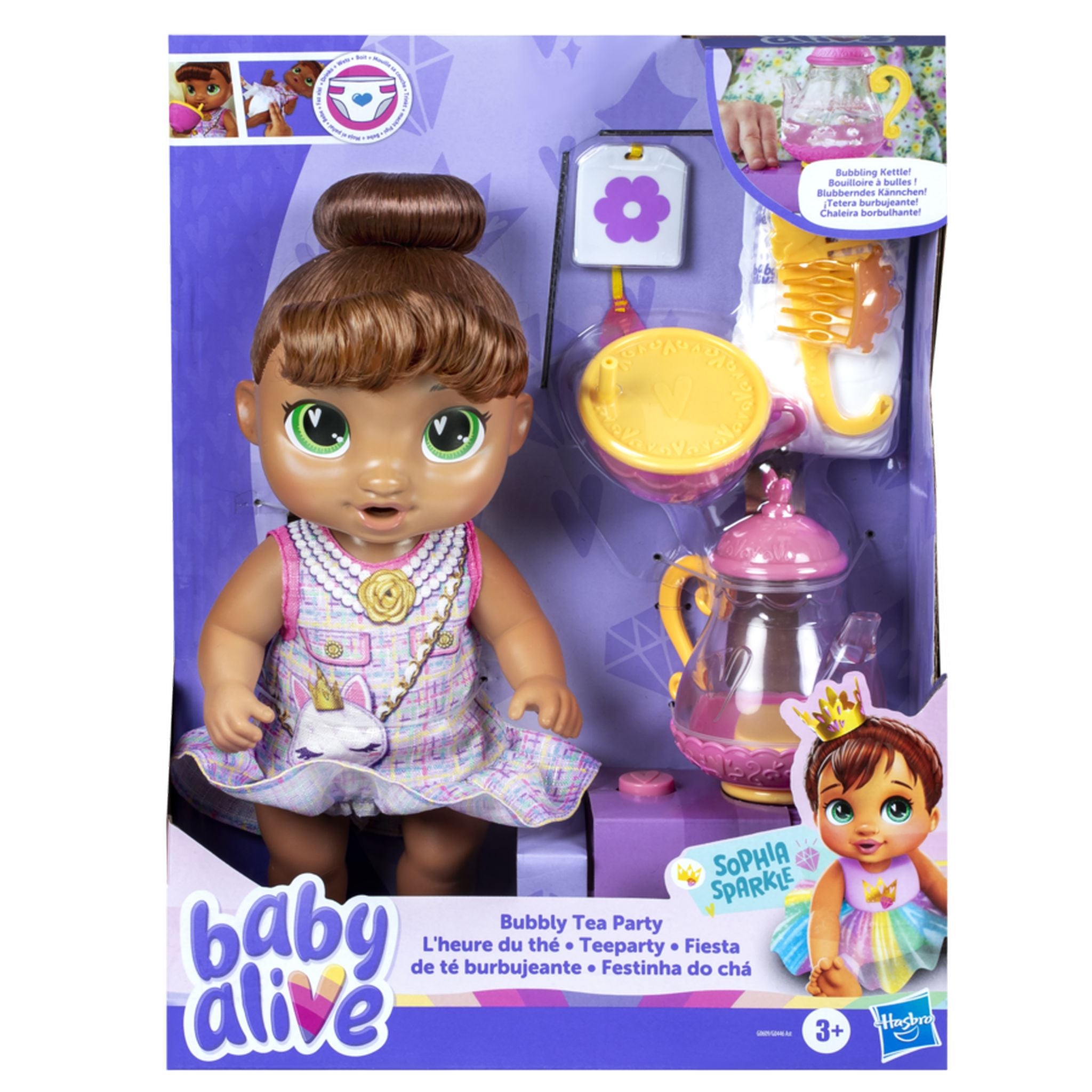Baby Alive Bubbly Tea Party Doll & Playset - Sophia Sparkle