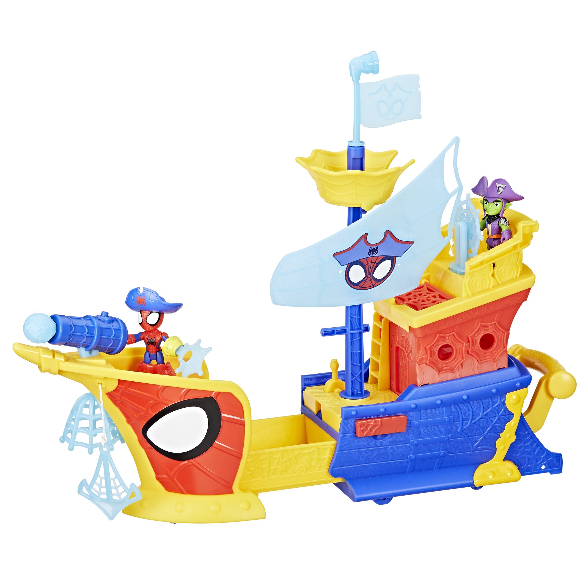 Marvel Spidey and His Amazing Friends Water-Webs Ahoy Bubble Pirate Ship