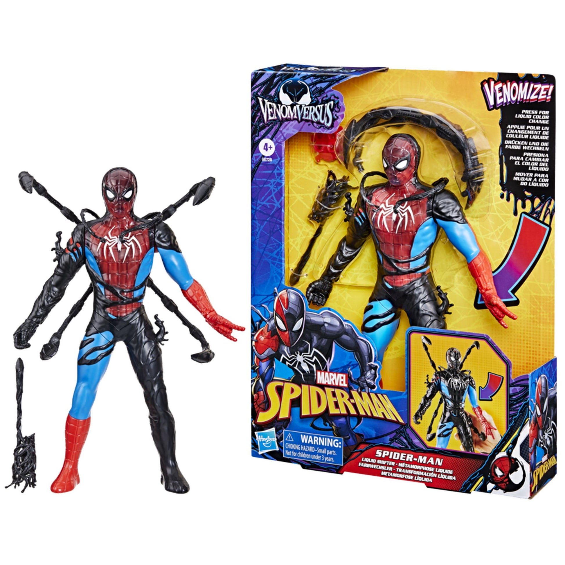 Marvel Spider-Man VenomVersus Spider-Man Liquid Shifter Action Figure - Toyworld Australia