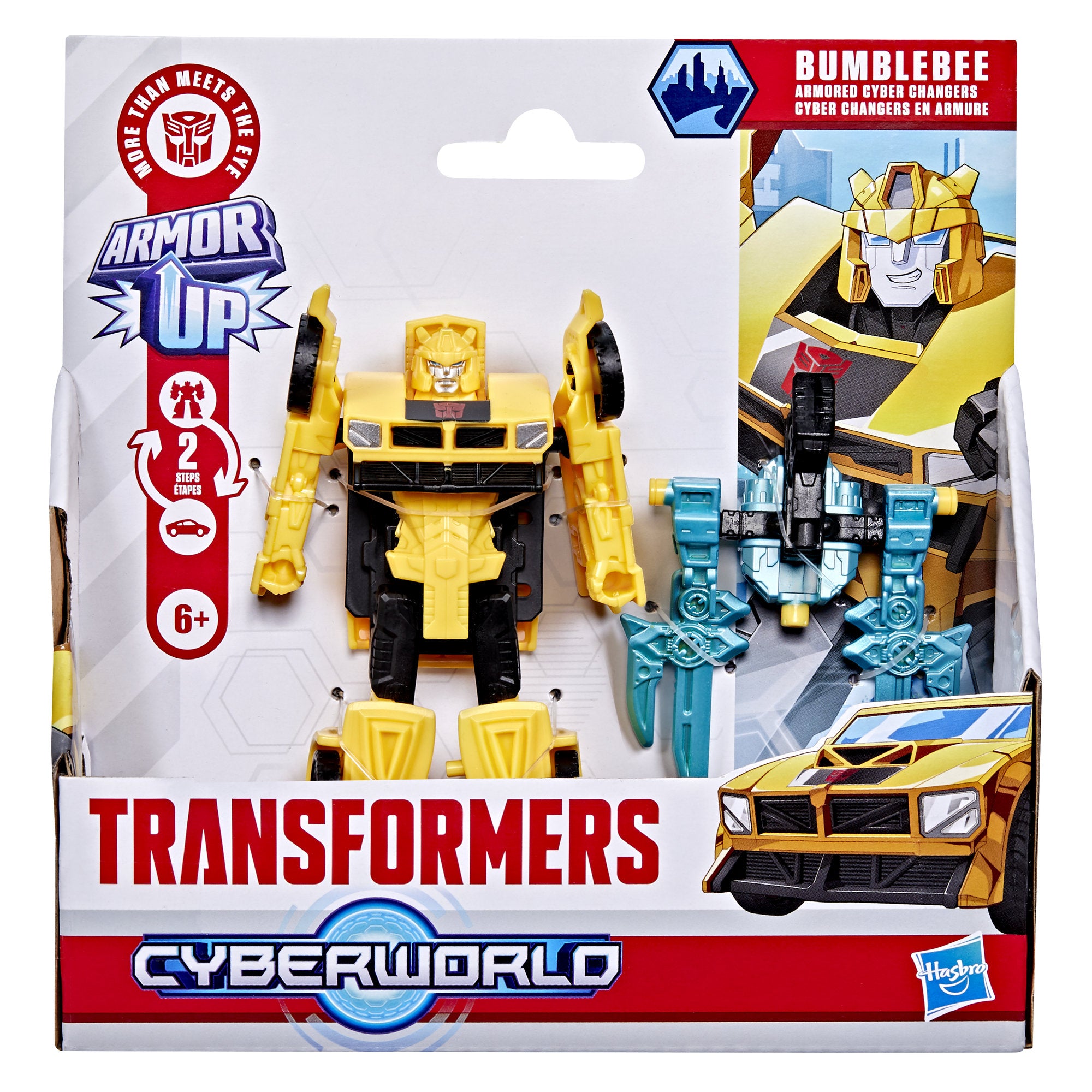 Transformers Cyberworld Armored Cyber Changers - Bumblebee
