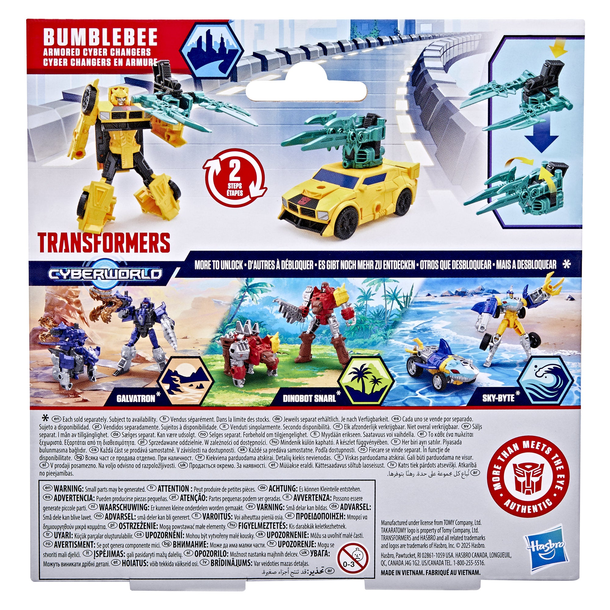 Transformers Cyberworld Armored Cyber Changers - Bumblebee
