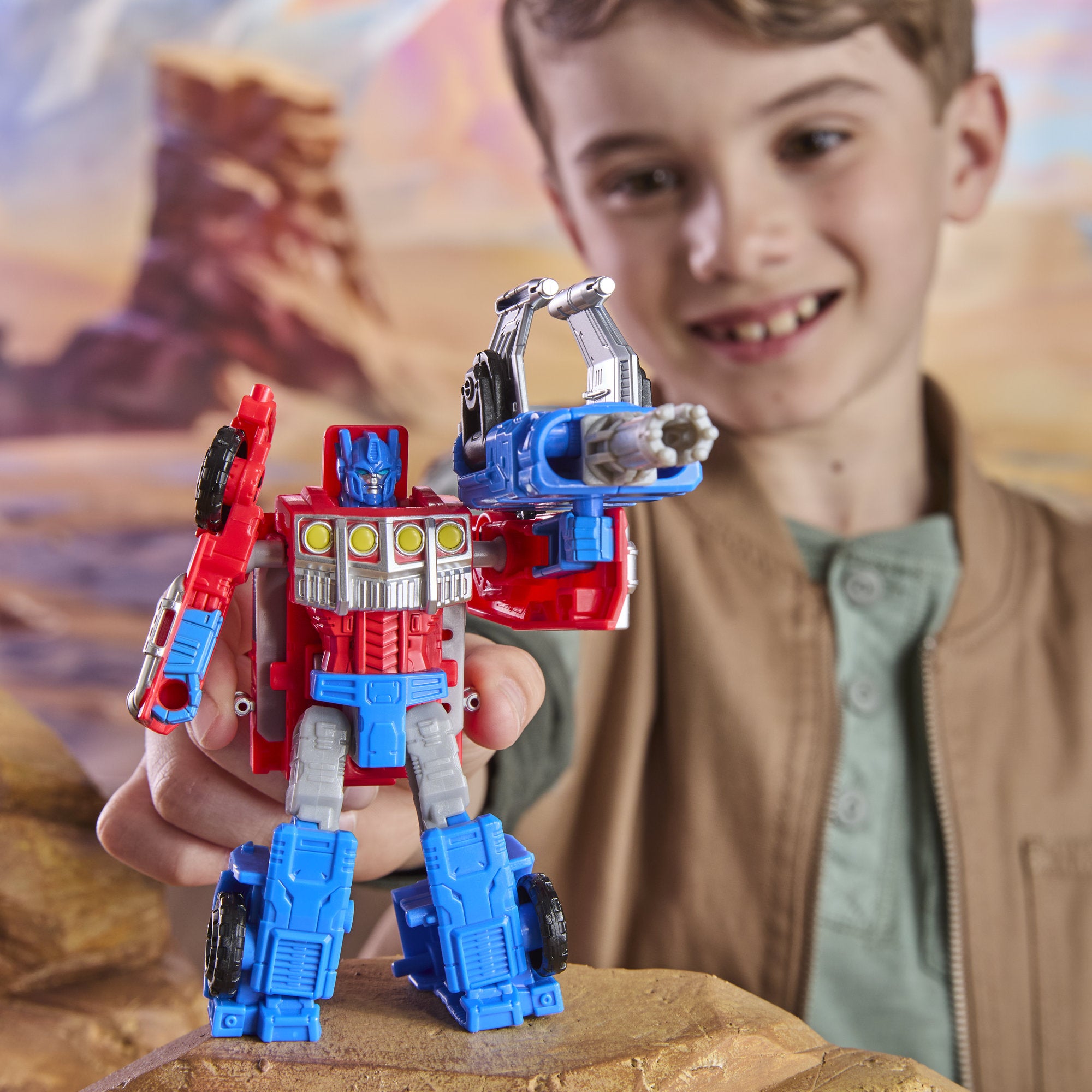 Transformers Cyberworld Armored Cyber Changers - Optimus Prime