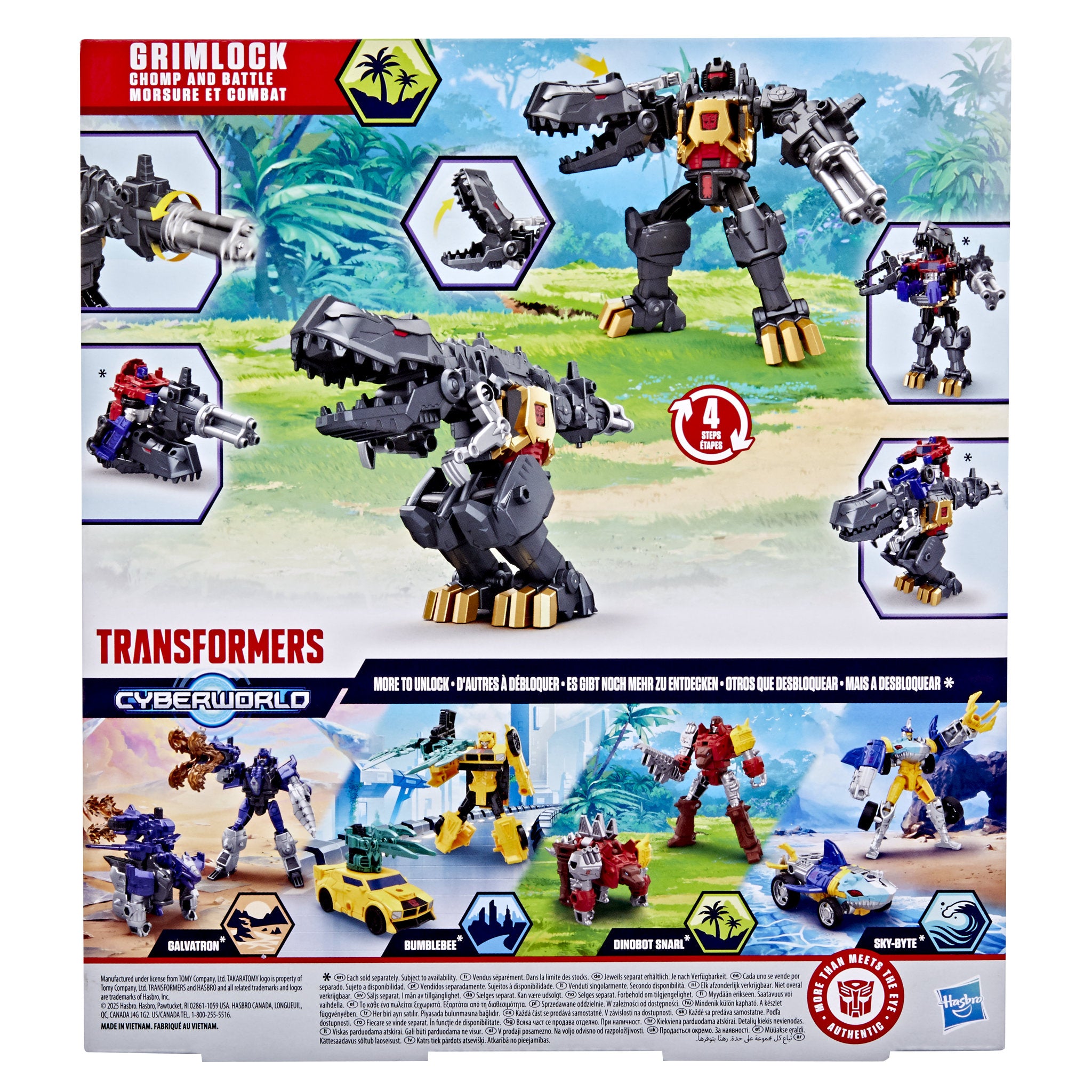 Transformers Cyberworld Armoured Cyber Changers - Grimlock