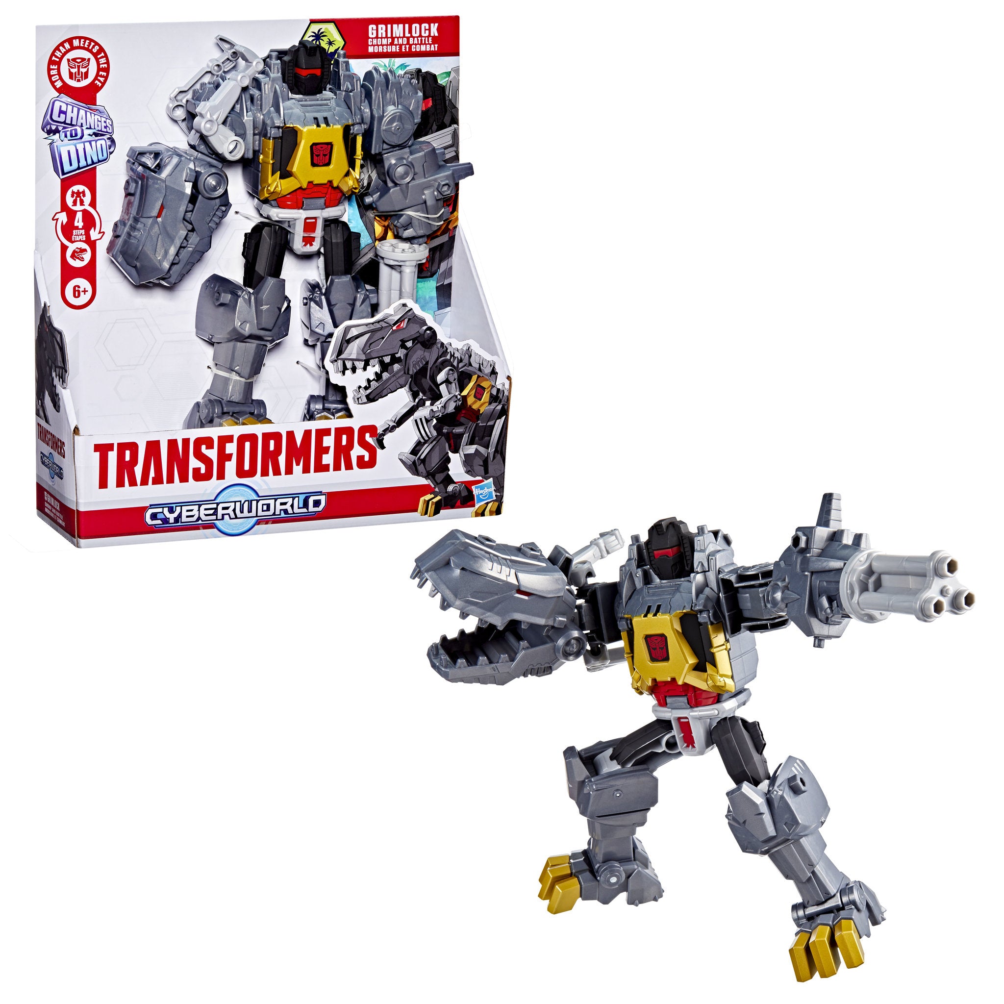 Transformers Cyberworld Armoured Cyber Changers - Grimlock
