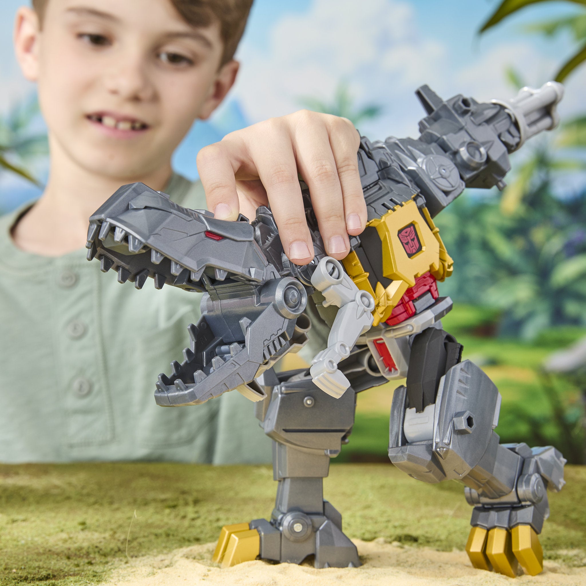 Transformers Cyberworld Armoured Cyber Changers - Grimlock