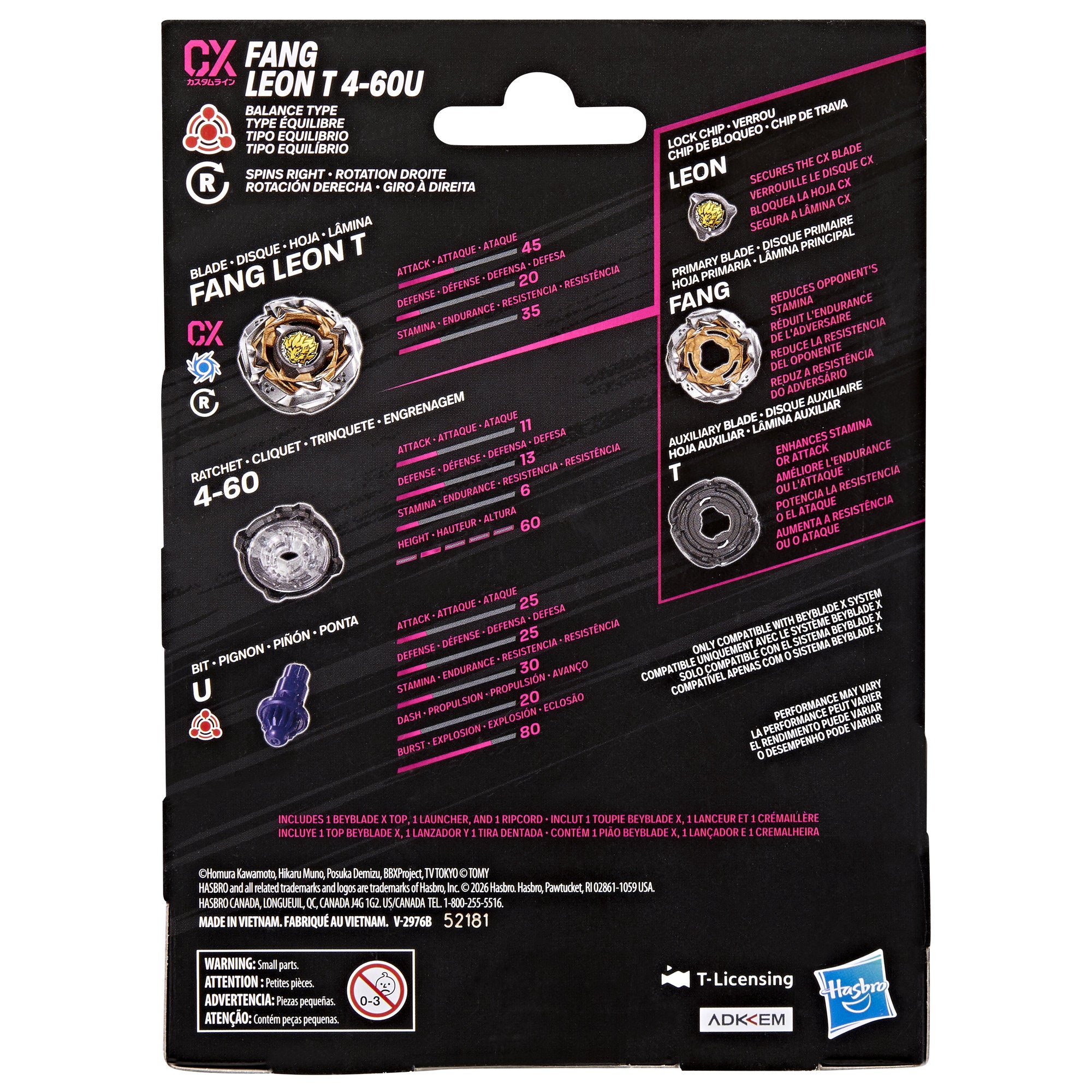 Beyblade X Fang Leon T 4-60U CX Starter Pack