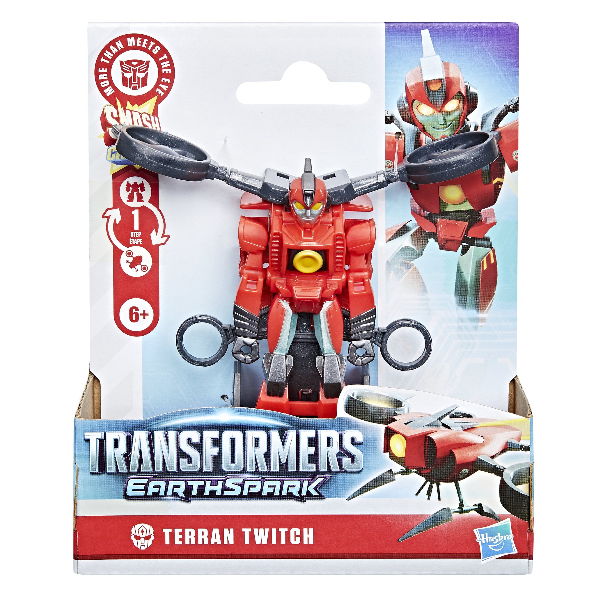 Transformers Earthspark 1 Step Smash Changers Terran Twitch