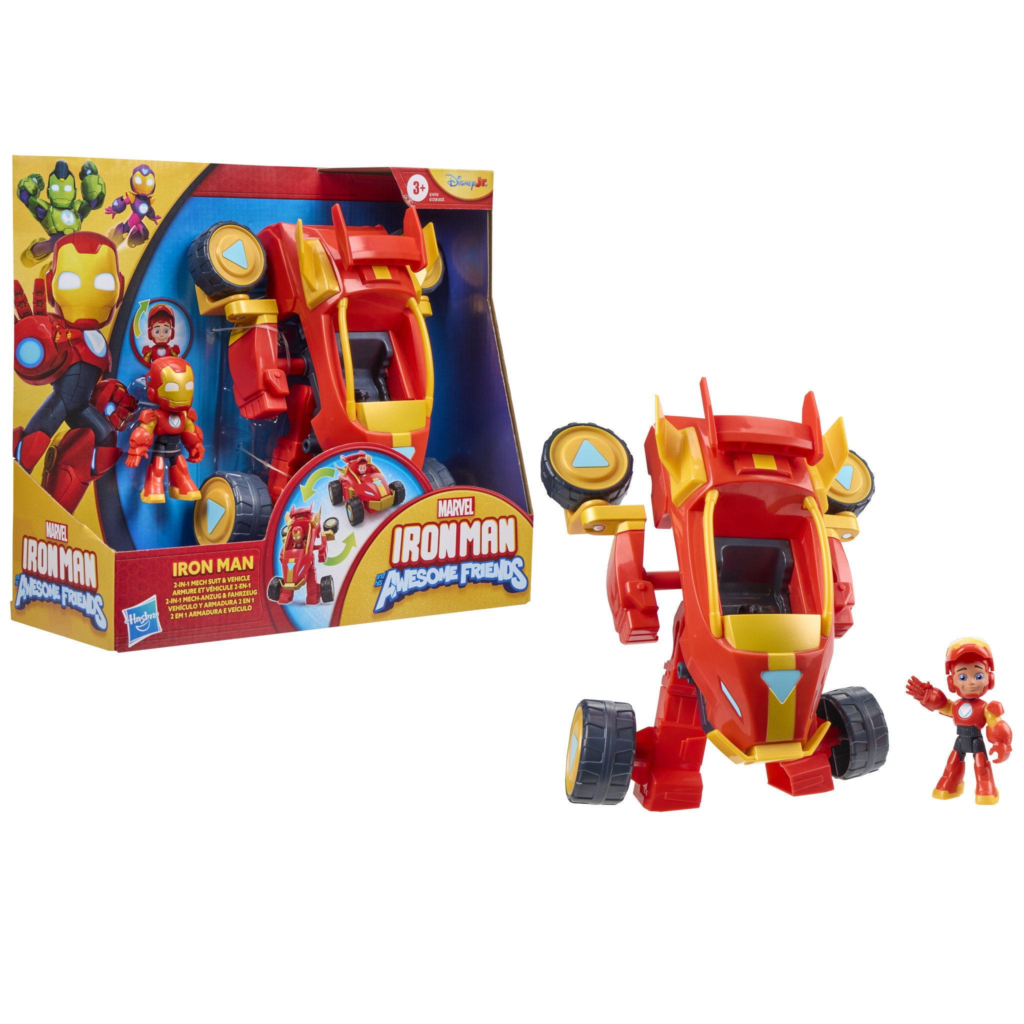Marvel Iron Man And His Awesome Friends Iron Man 2-In-1 Mech Suit & Vehicle