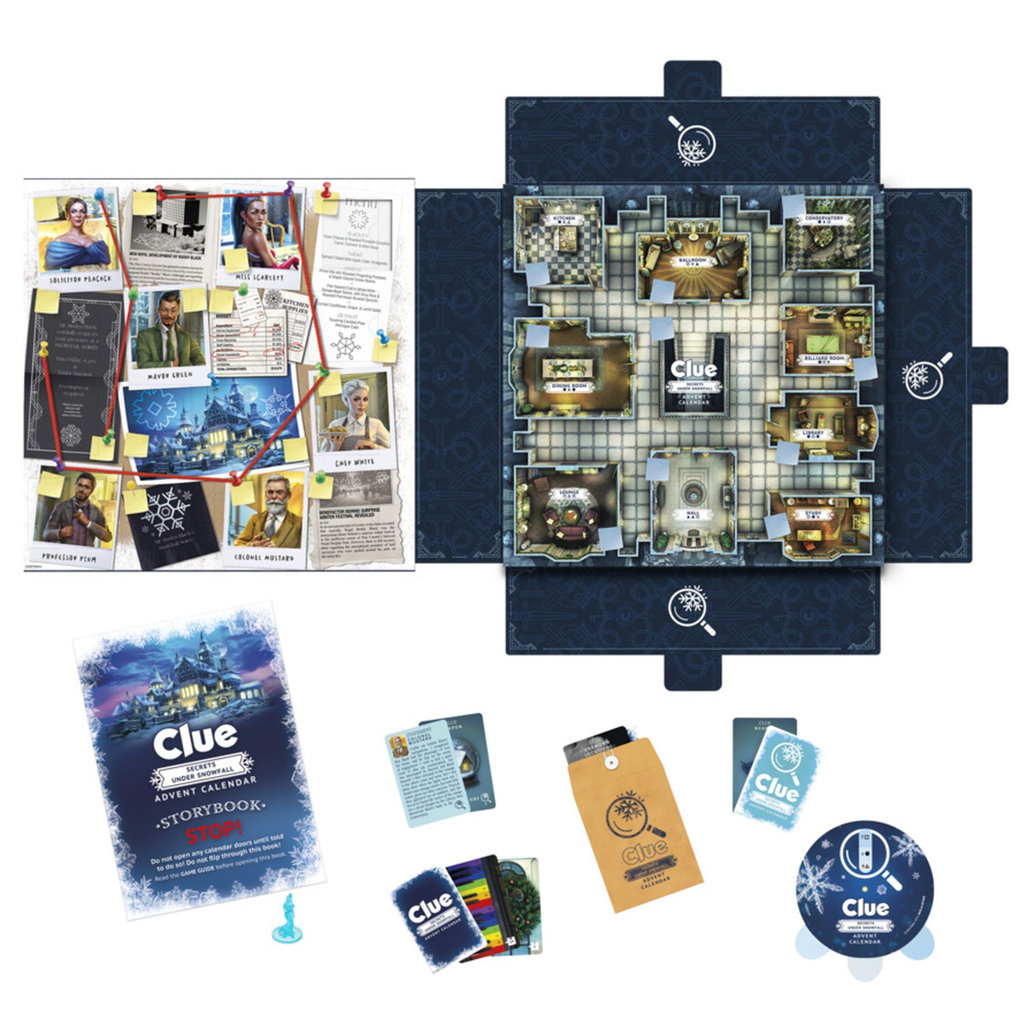 Cluedo Advent Calender: Secrets Under Snowfall