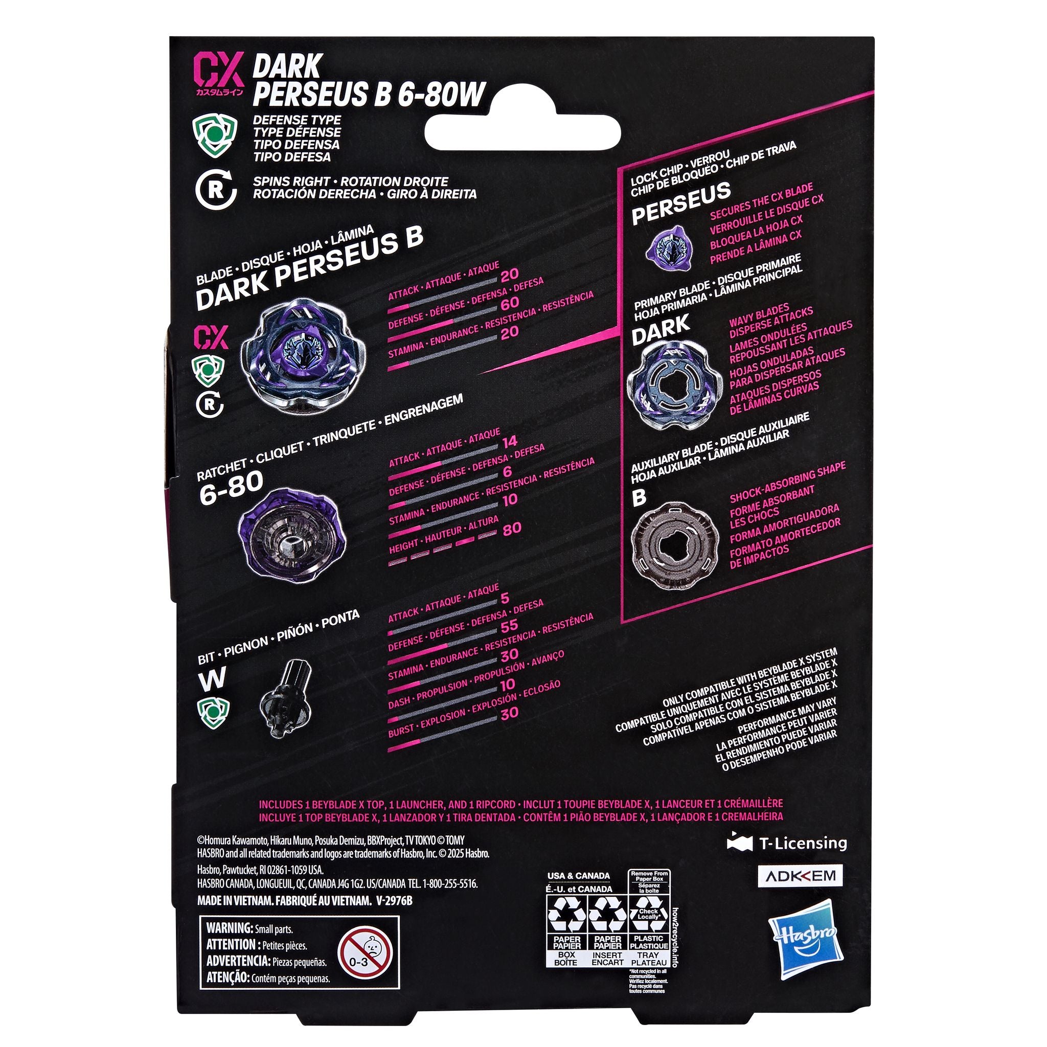 Beyblade X Dark Perseus B 6-80W CX Starter Pack