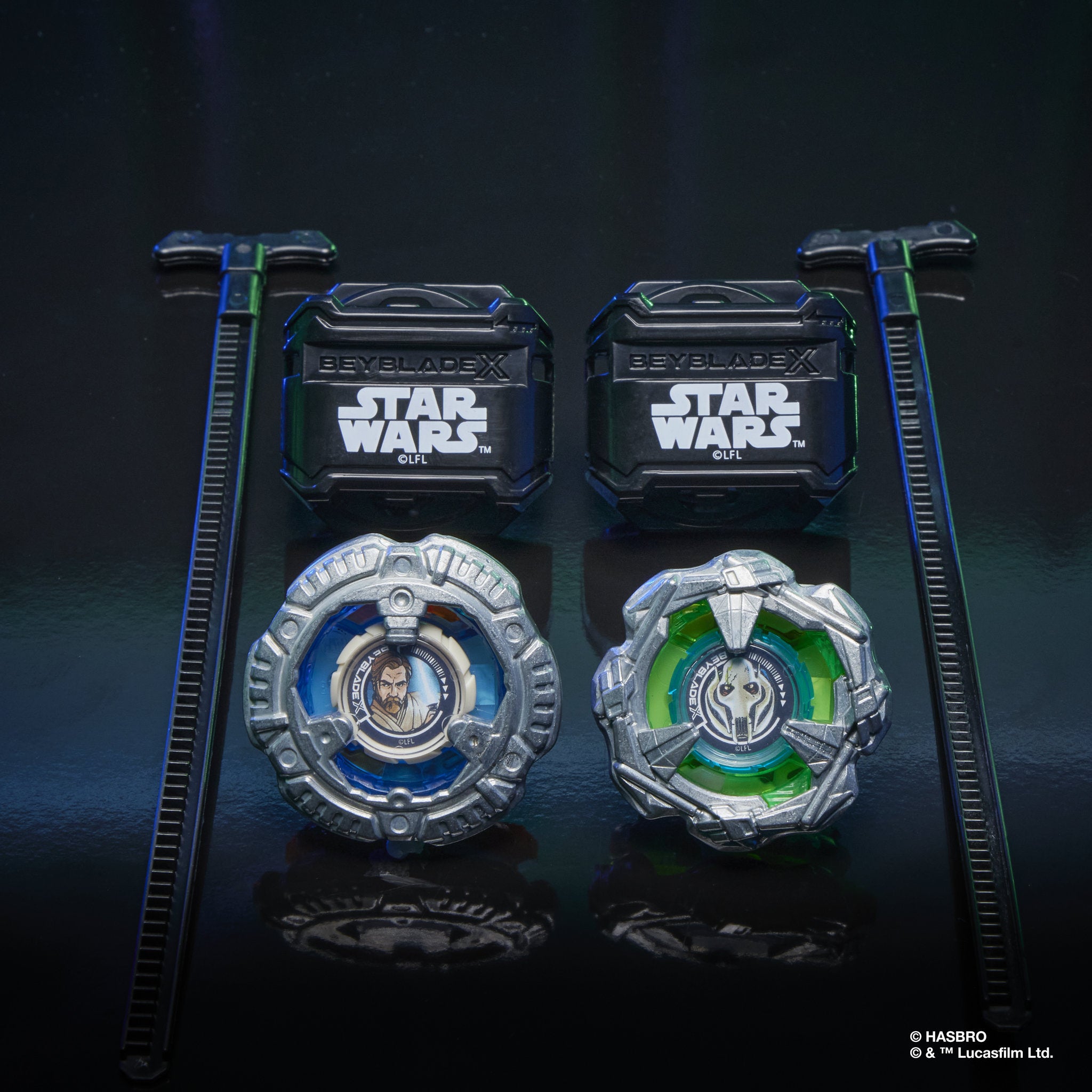 Beyblade X Star Wars Obi-Wan Kenobi 4-60p vs General Grievous 3-80HN 2 Pack