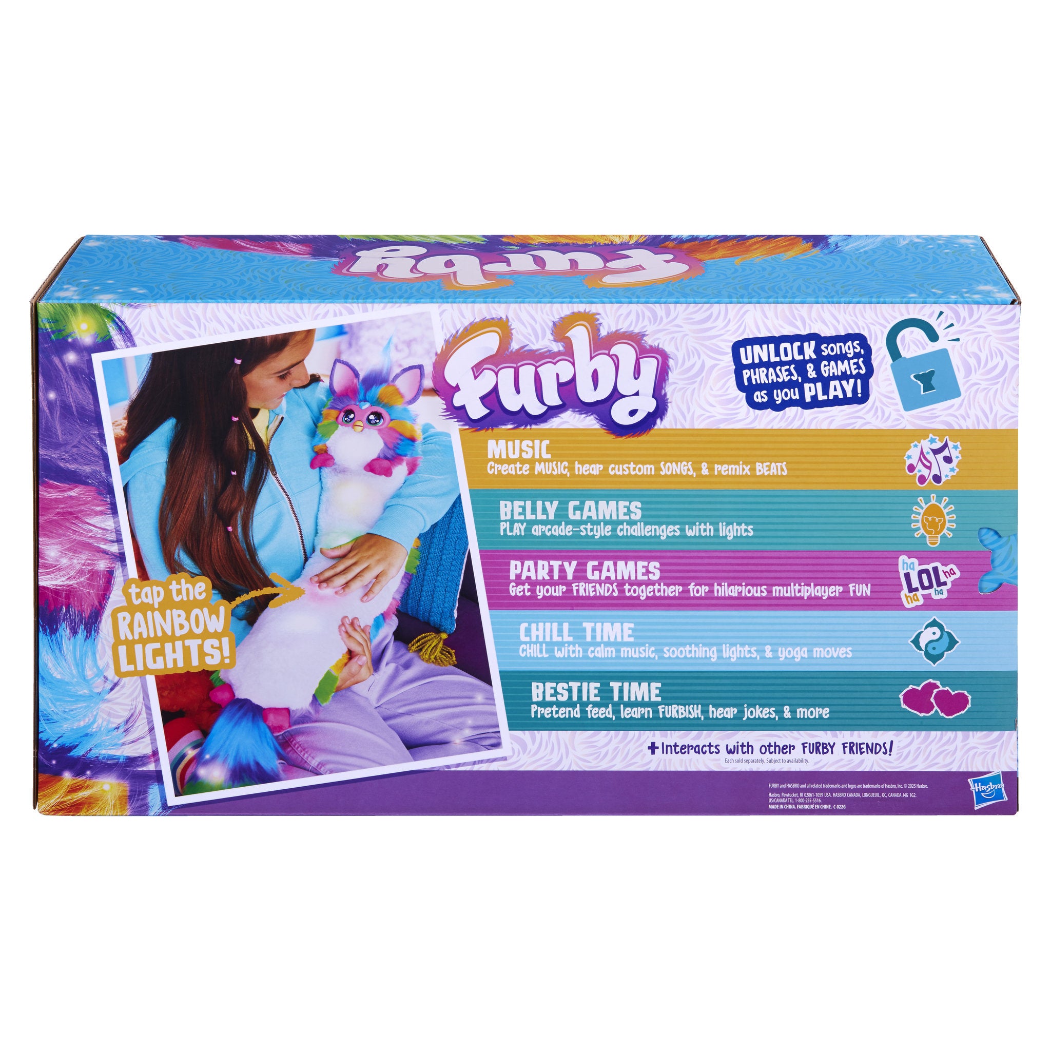 Furby Interactive Plush DJ Furby Neon Star