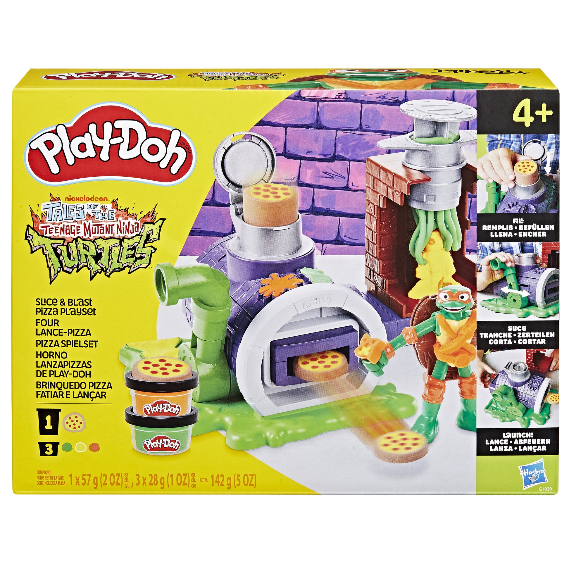 Play-Doh Teenage Mutant Ninja Turtles Slice and Blast Pizza Playset - Toyworld Australia