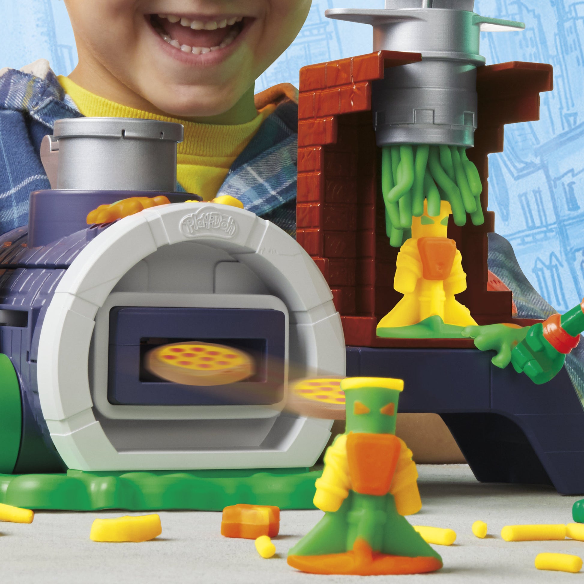Play-Doh Teenage Mutant Ninja Turtles Slice and Blast Pizza Playset - Toyworld Australia