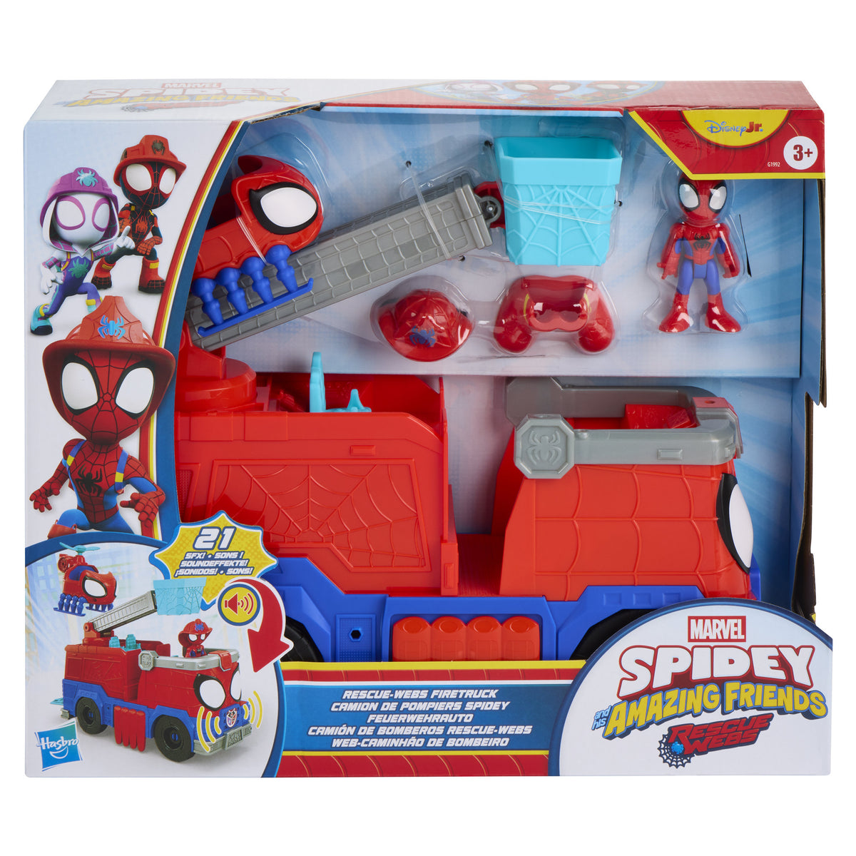 Marvel Spidey and His Amazing Friends Rescue Webs Firetruck