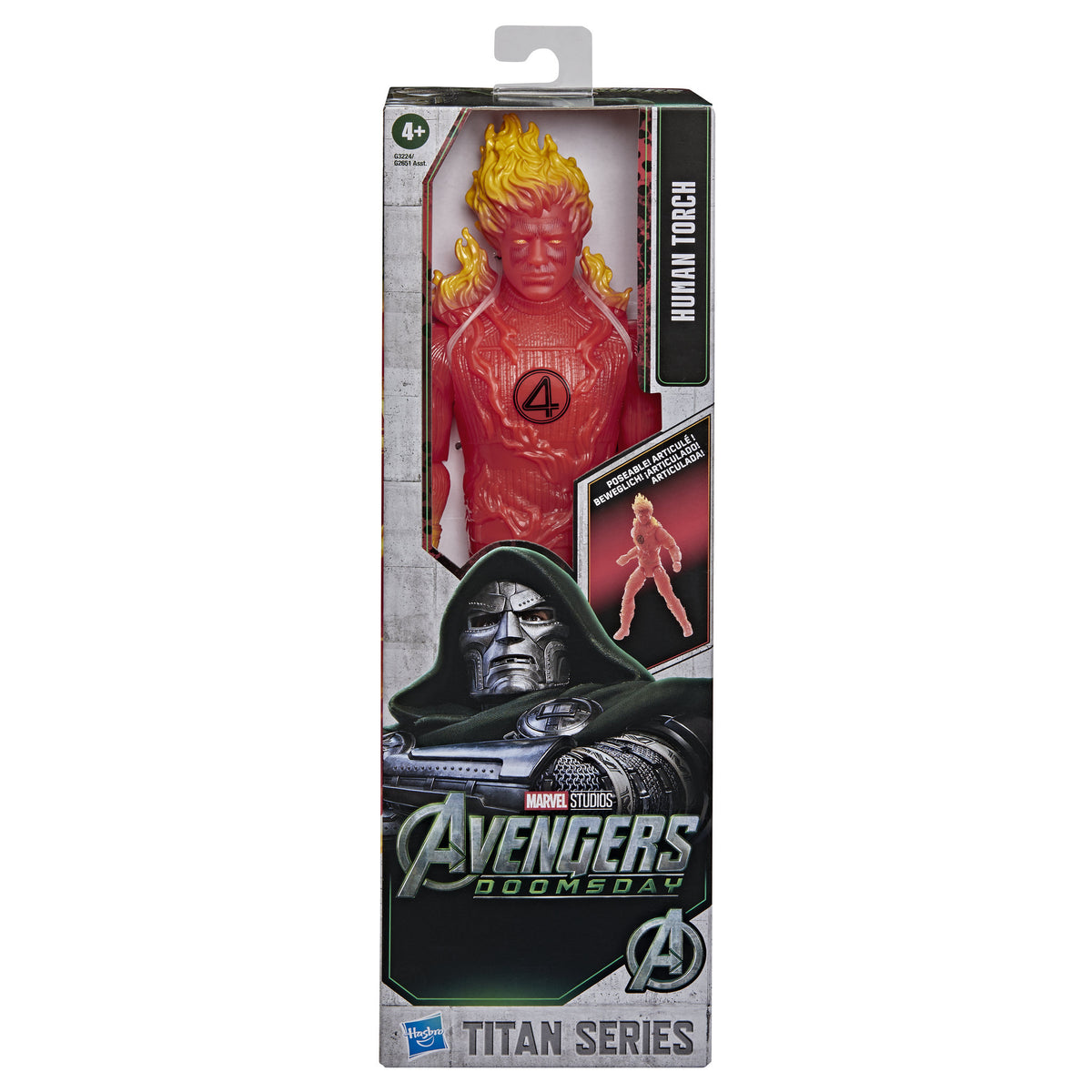 Marvel Studios Avengers Doomsday Titan Series 11.5 Inch Action Figure - Human Torch