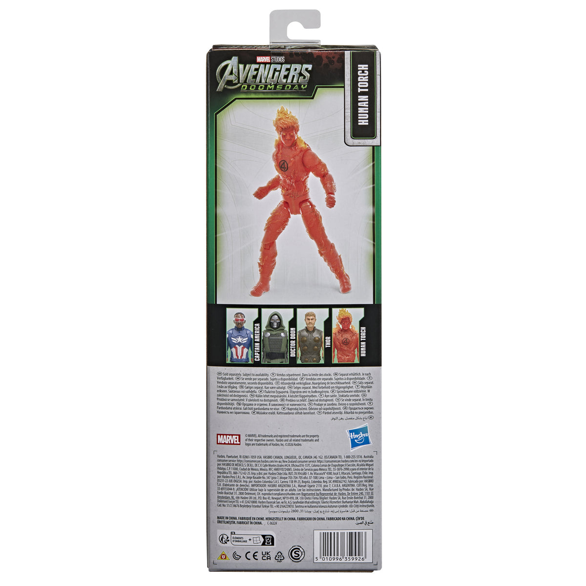 Marvel Studios Avengers Doomsday Titan Series 11.5 Inch Action Figure - Human Torch