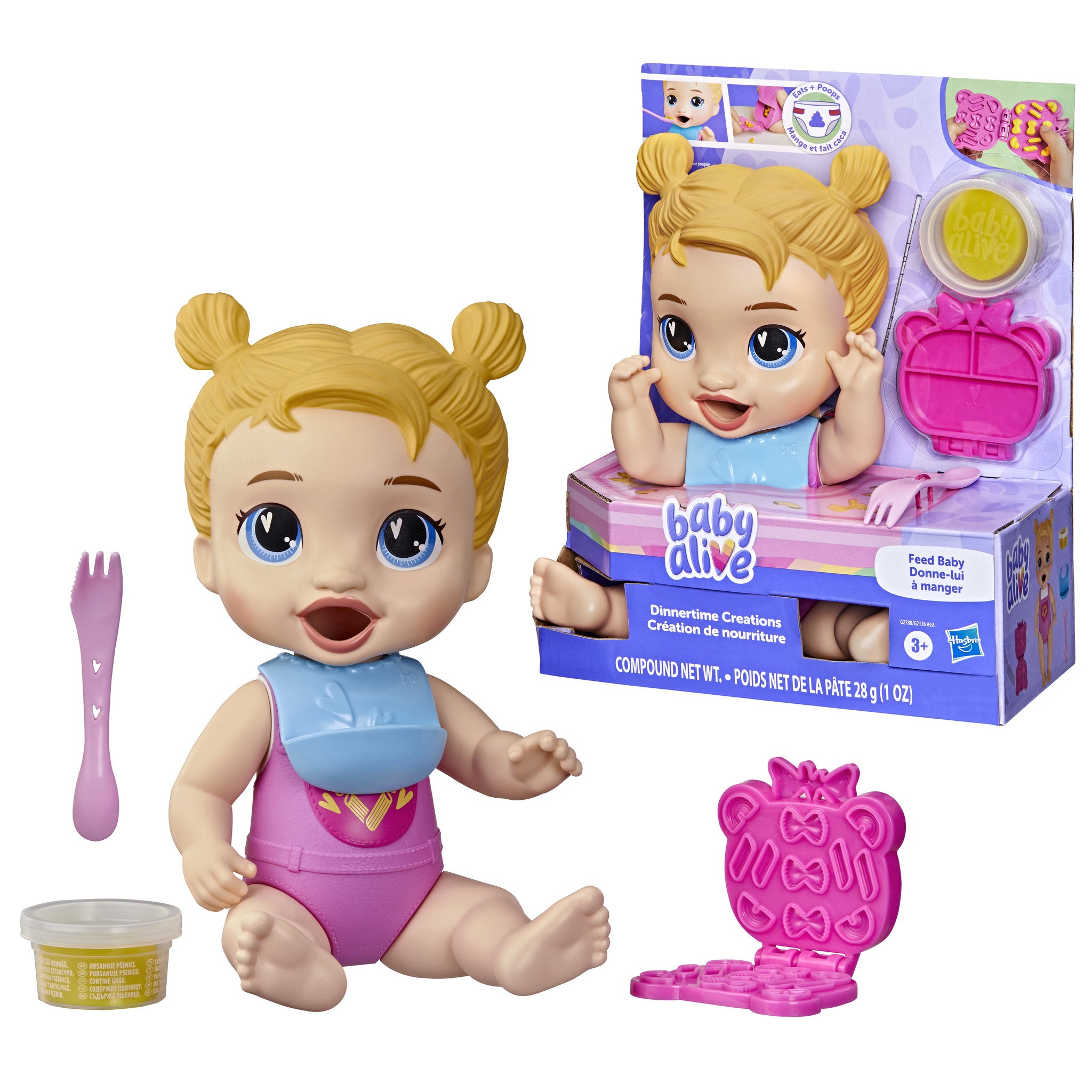 Baby Alive Dinnertime Creations Blonde Hair Harper