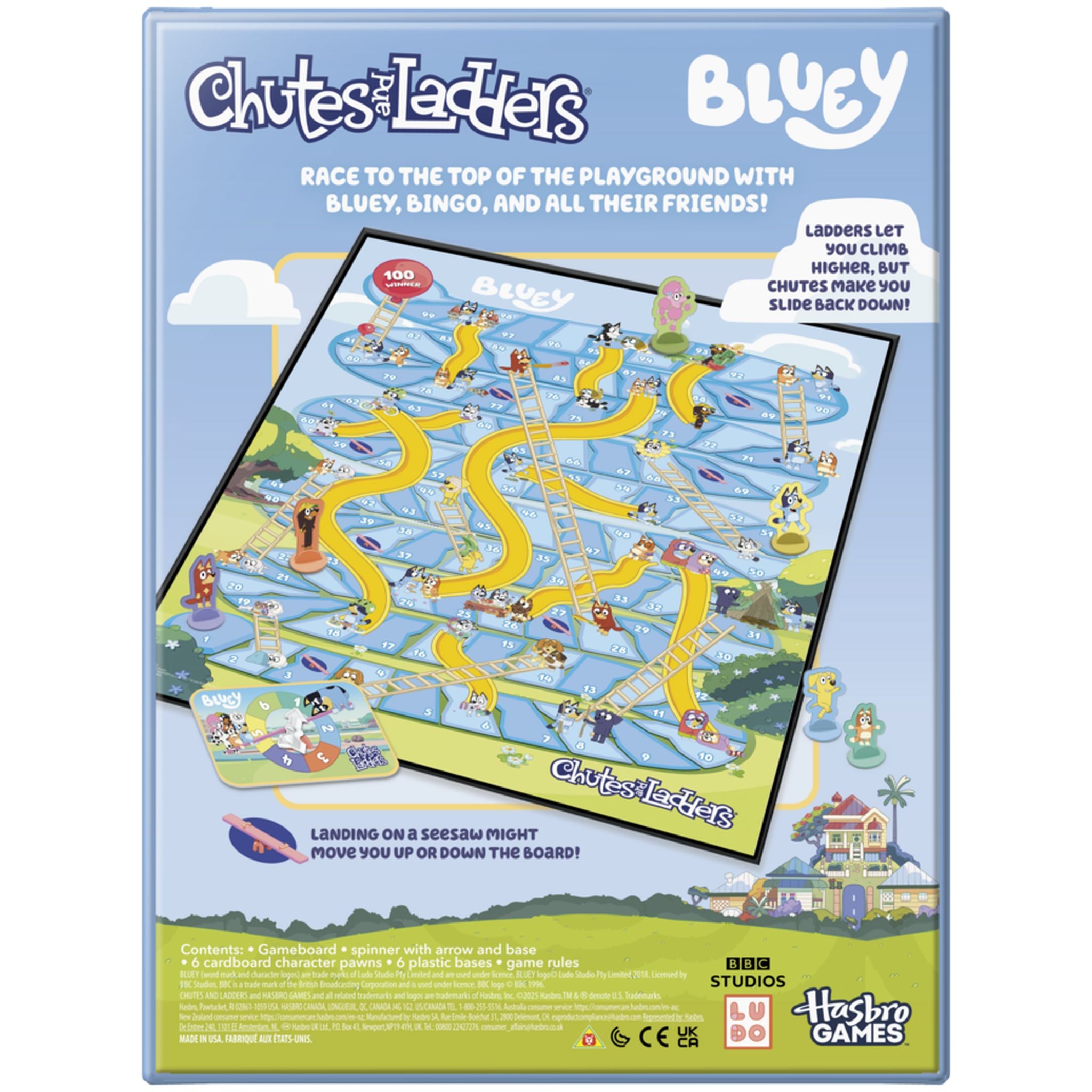 Bluey Chutes & Ladders - Toyworld Australia