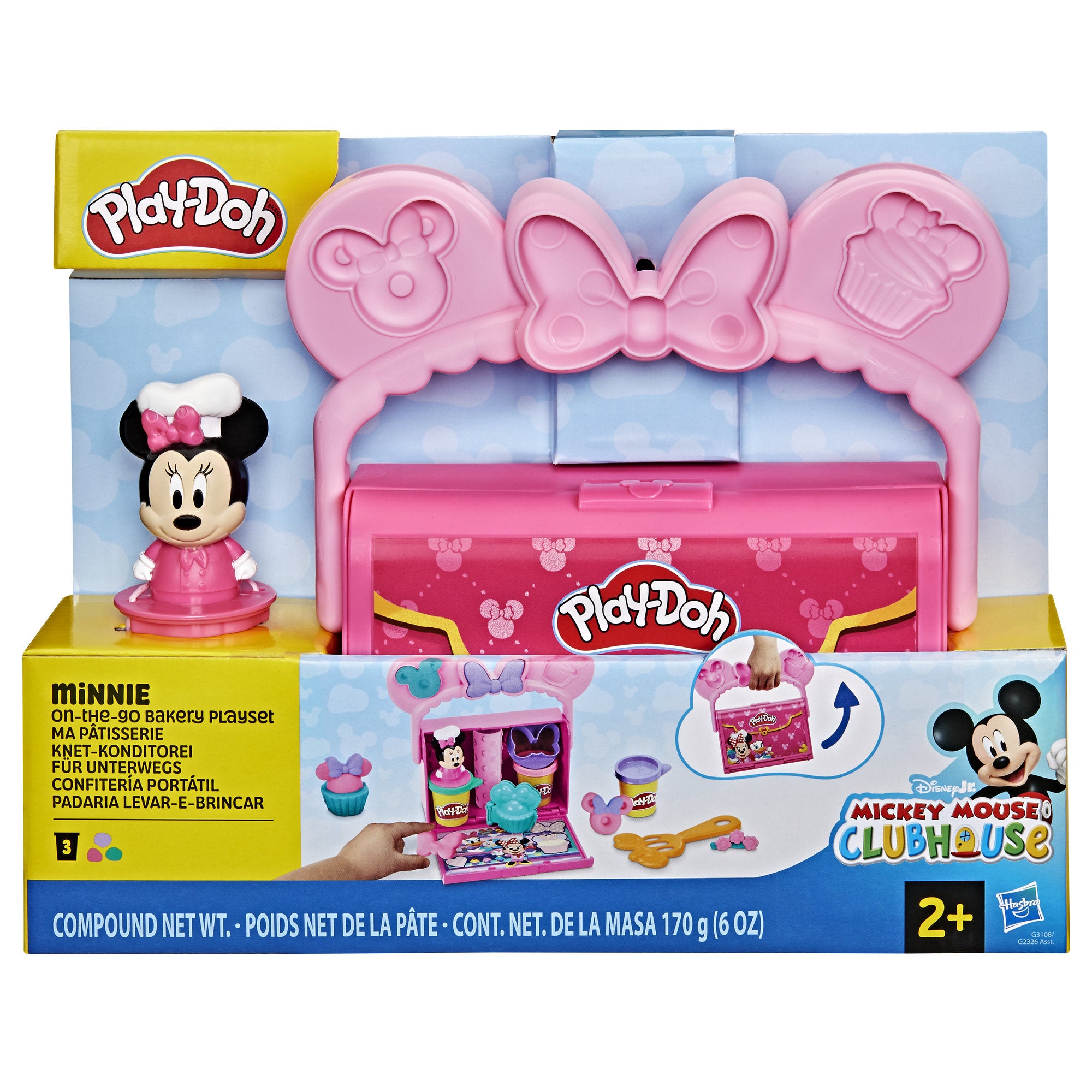 Play-Doh Disney Junior Mickey Mouse Clubhouse Minnie On-The-Go Bakery Playset