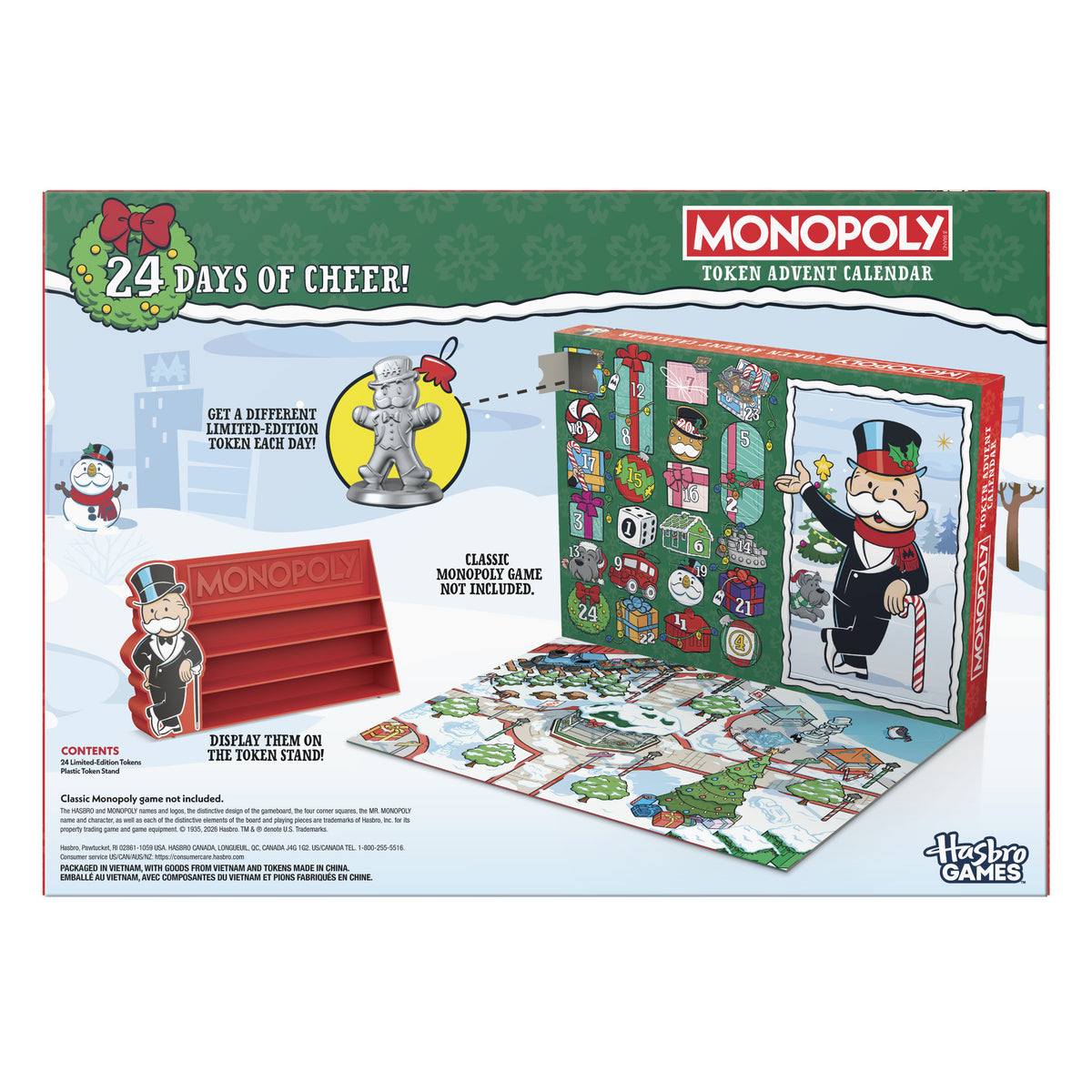 Monopoly Token Advent Calendar