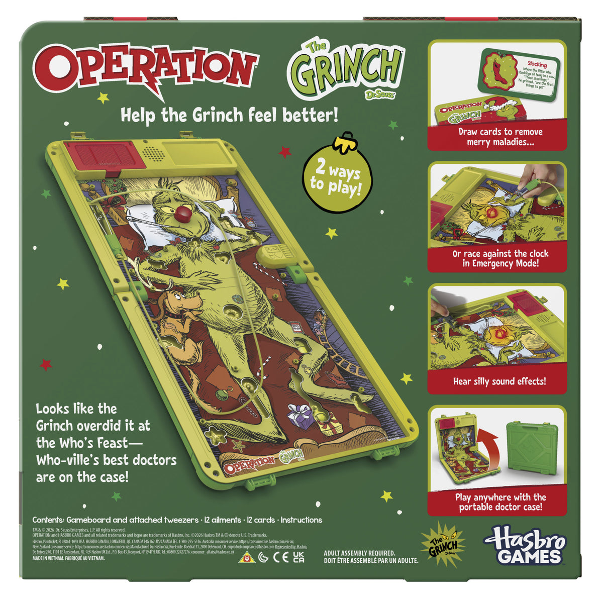 Operation The Grinch Edition Board Game