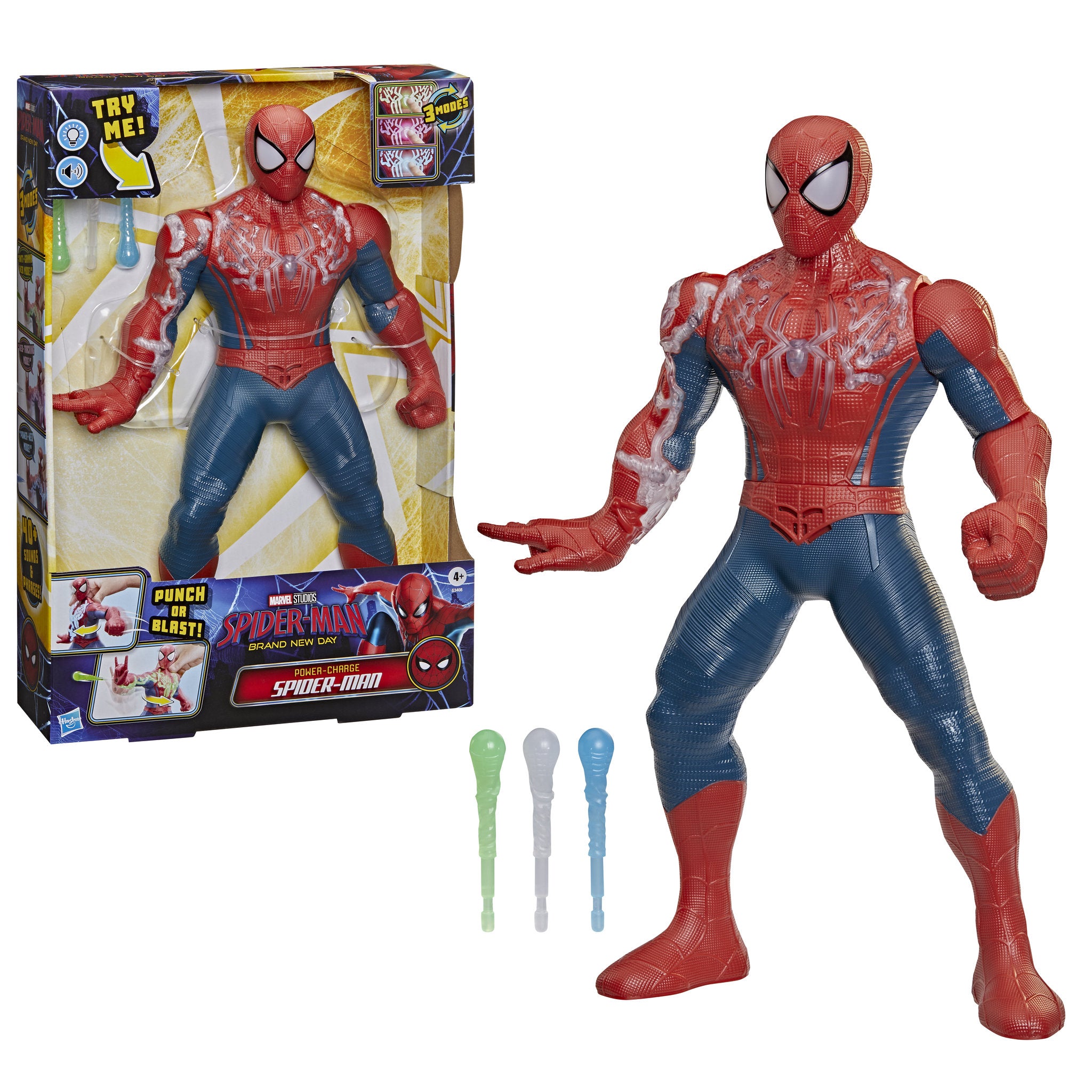 Marvel Spider-Man Brand New Day 14.5 Inch Action Figure - Power-Charge Spider-Man
