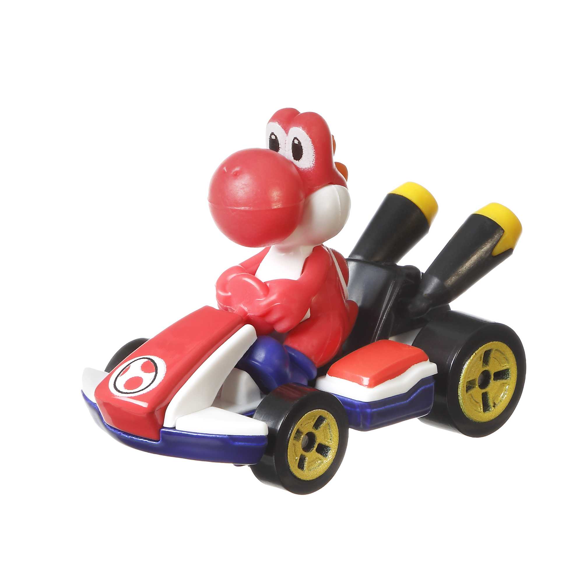 Hot Wheels Mario Kart Red Yoshi Standard Kart - Toyworld Australia