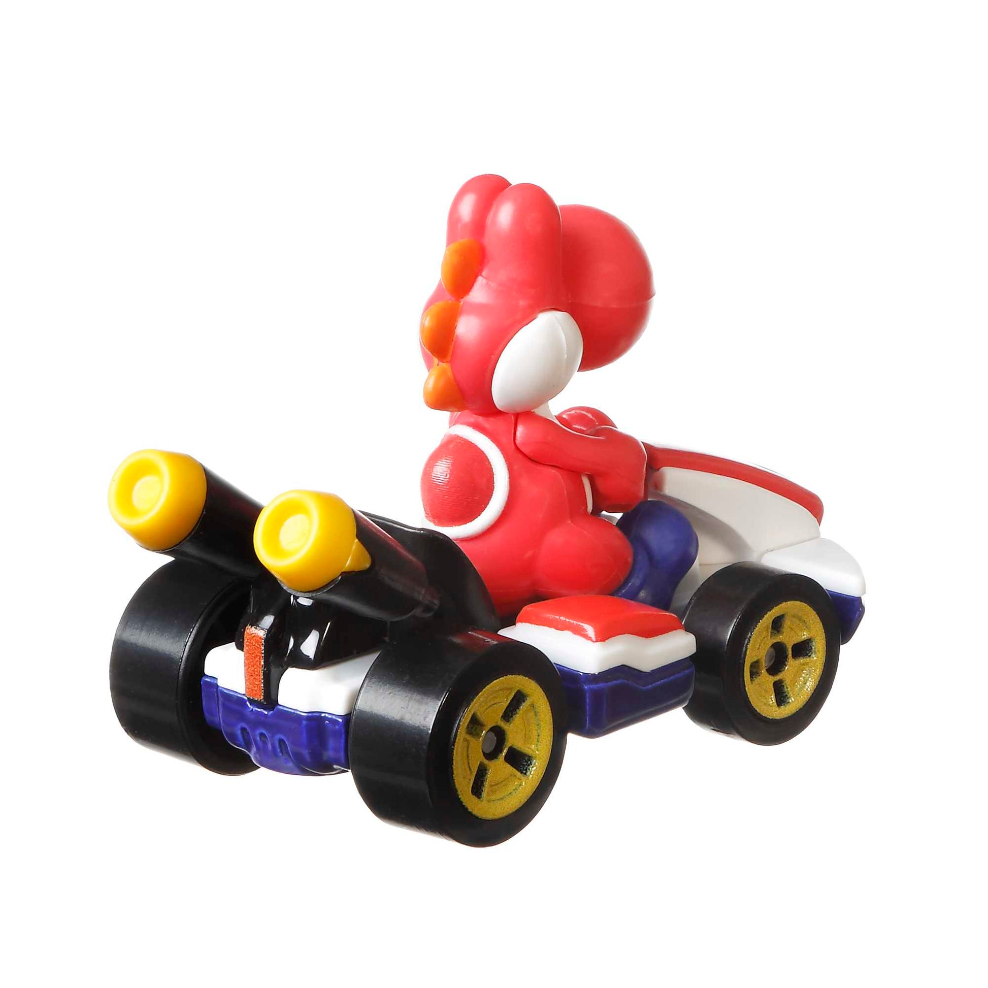 Hot Wheels Mario Kart Red Yoshi Standard Kart - Toyworld Australia