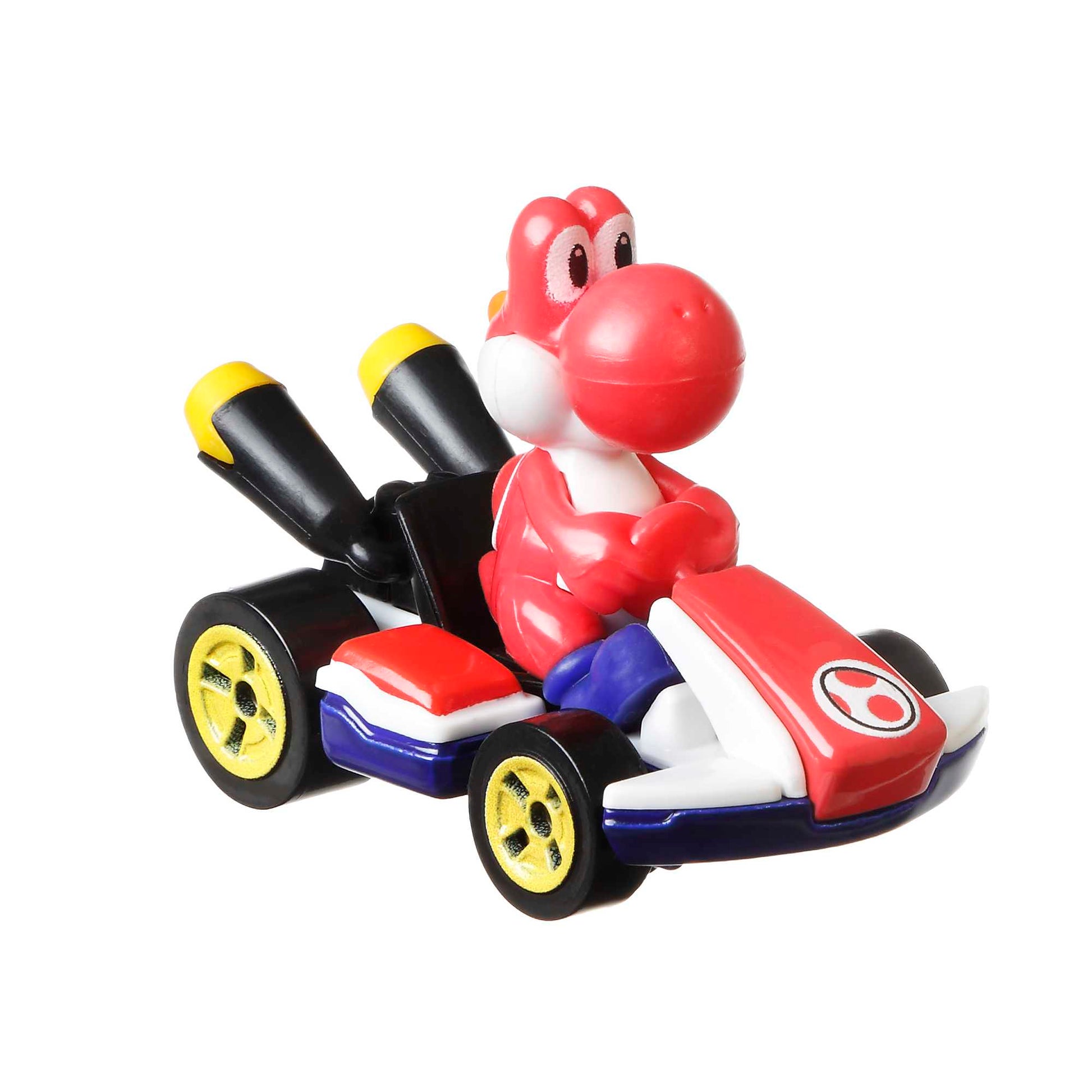 Hot Wheels Mario Kart Red Yoshi Standard Kart - Toyworld Australia