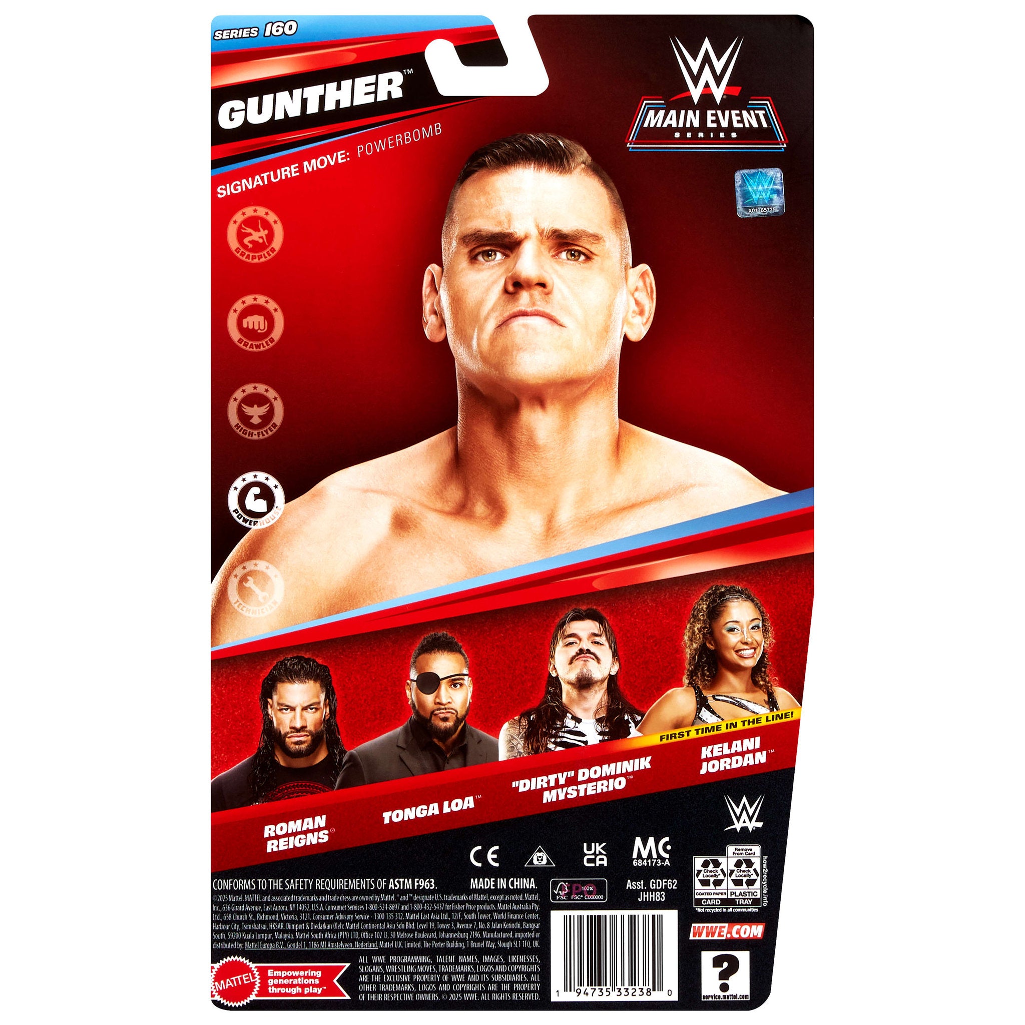 WWE Action Figure - Gunther - Toyworld Australia