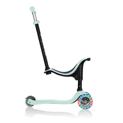GLOBBER GO UP SPORTY LIGHTS CONVERTIBLE SCOOTER - MINT