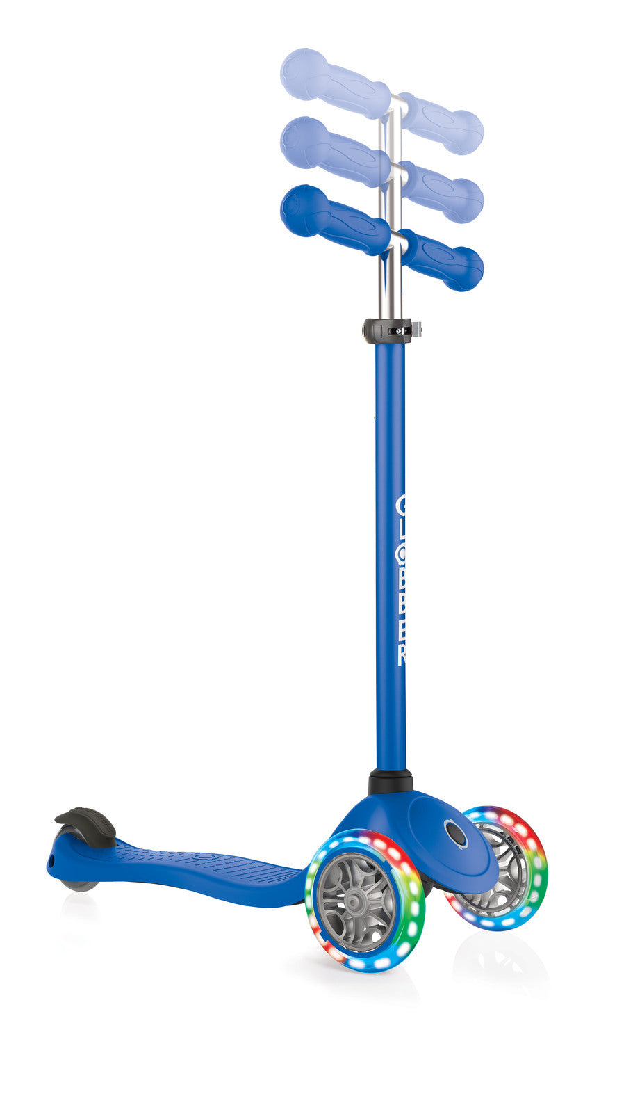 Globber Primo Scooter With Lights - Navy Blue