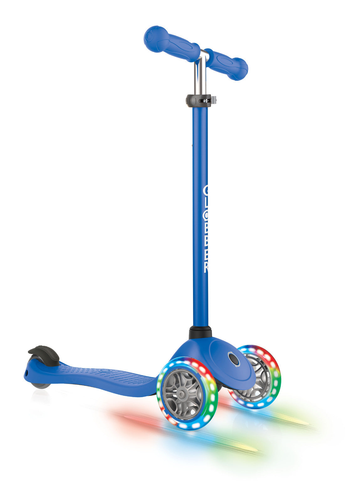 Globber Primo Scooter With Lights - Navy Blue