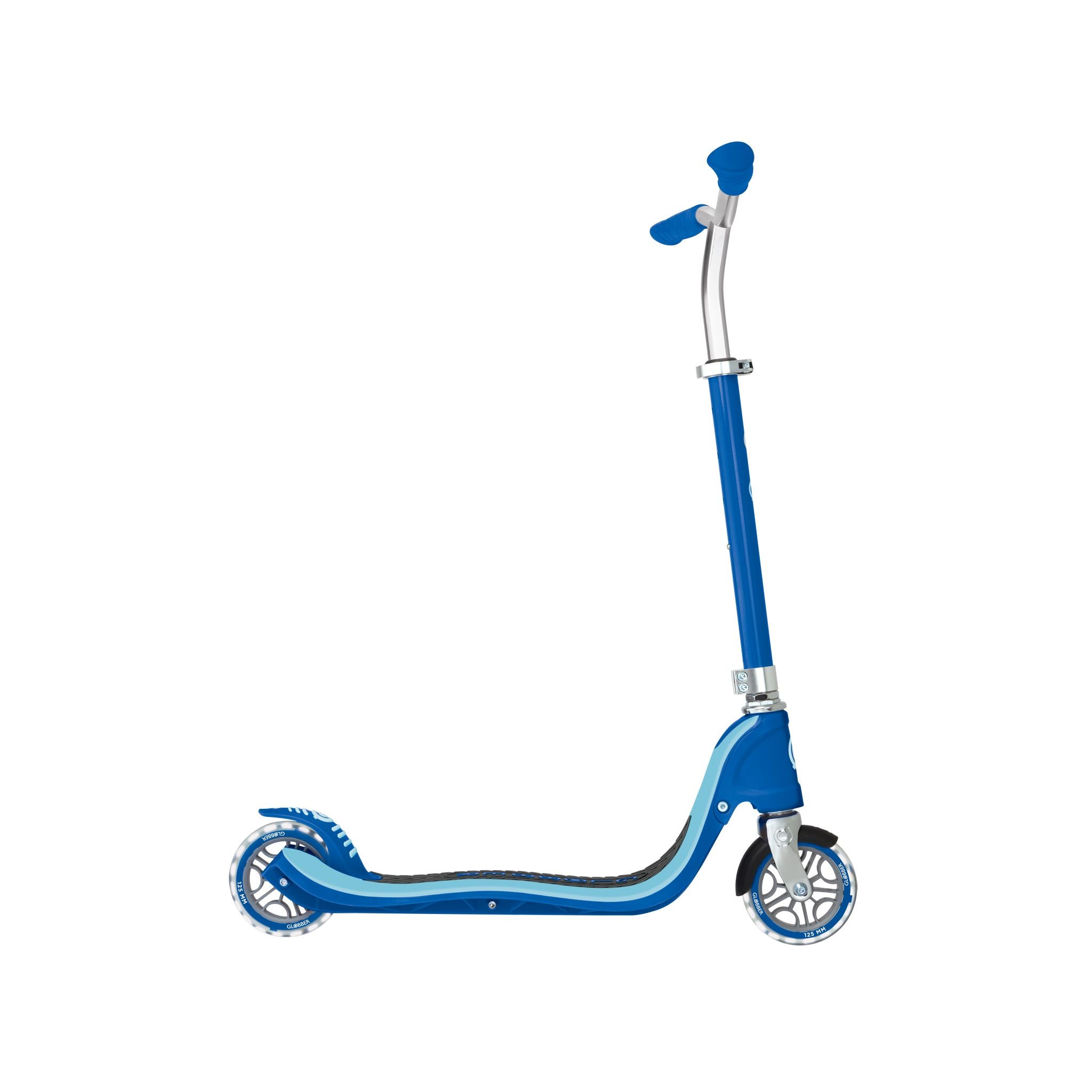 Globber Flow 125 Scooter With Light Up Wheels - Navy Blue